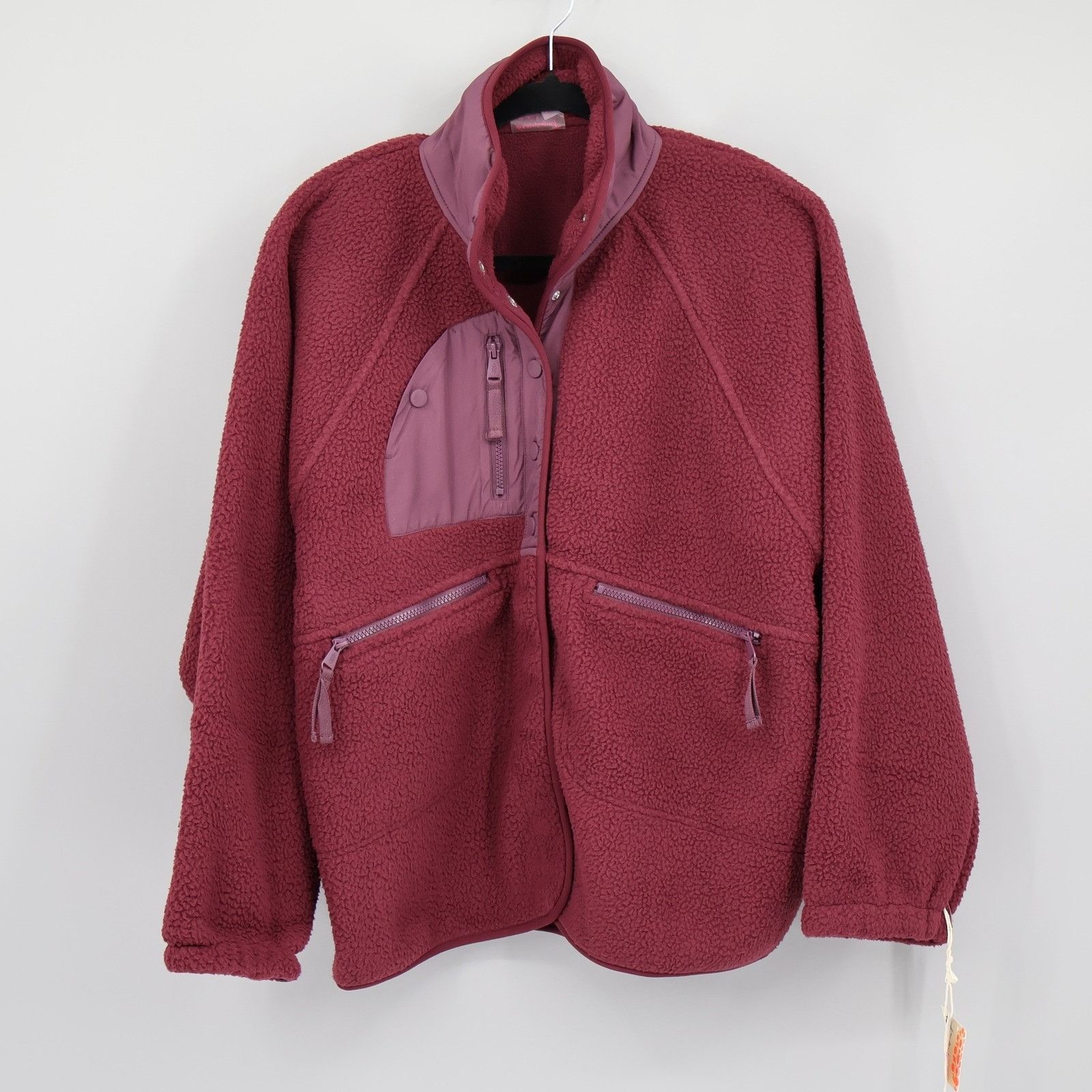 Free People FP x Hatch Fleece Pullover Jacket Snap Button Zip Pockets Wo Size S / US 4 / IT 40 - 1 Thumbnail