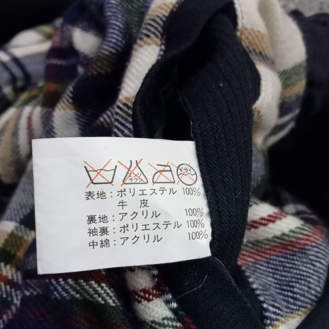 Japanese Brand × Vintage 90s Suntory Boss Coffee Jacket Leather Pad (F401) Size US XL / EU 56 / 4 - 8 Thumbnail