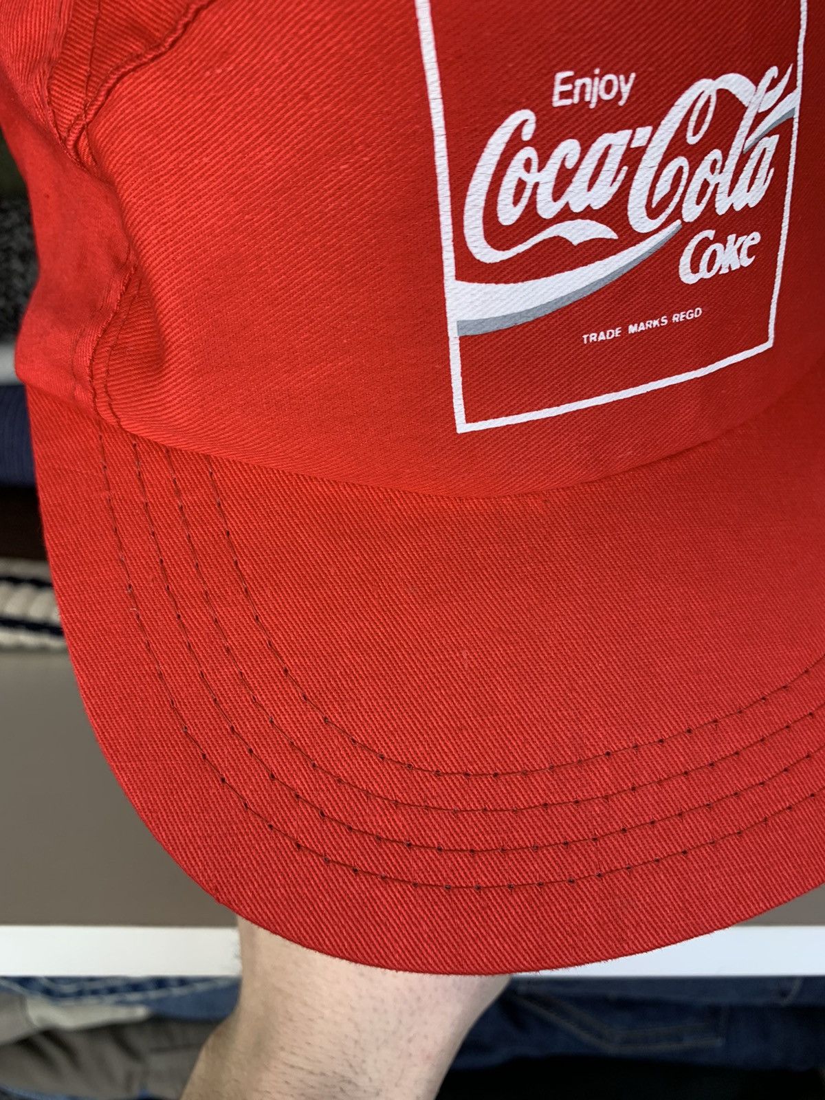Vintage Vintage Coca Cola Coke Cap Hat Size ONE SIZE - 4 Thumbnail