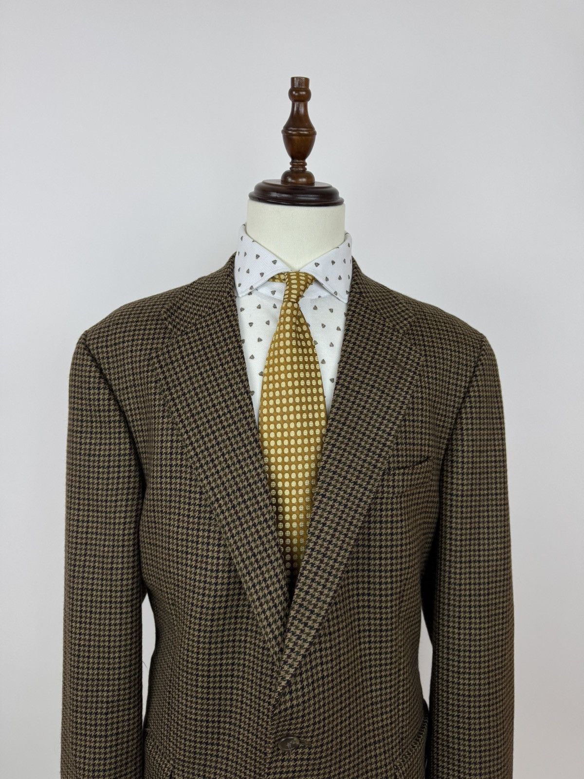Chaps Ralph Lauren Chaps Ralph Lauren Vintage Pied-de-poule tweed wool Blazer Size 40R - 1 Thumbnail