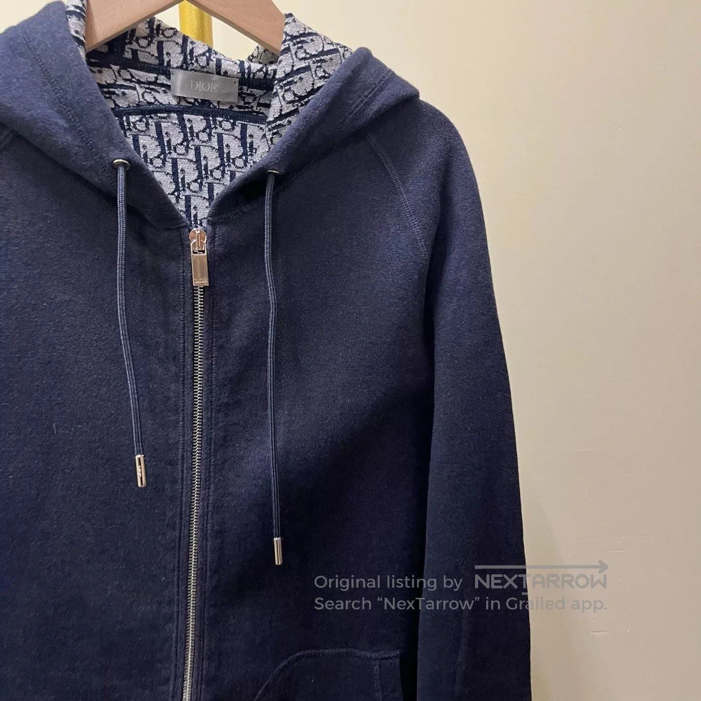 Dior dior blue hooded logo sweatshirt jacket. Size US M / EU 48-50 / 2 - 2 Thumbnail