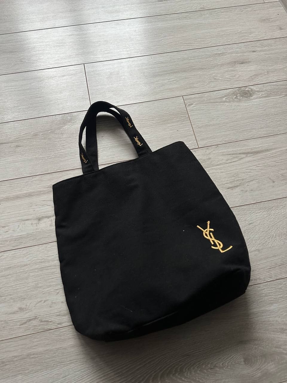 Yves Saint Laurent Yves Saint Laurent Novelty Tote Bag Embroidery Logo Size ONE SIZE - 3 Thumbnail