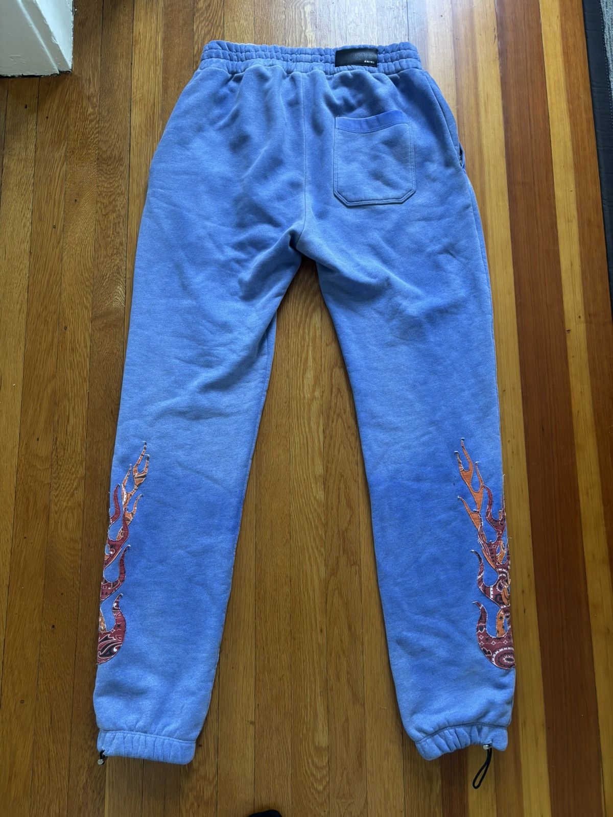 Amiri $790 Blue Flame TGCW Sweatpants Size US 32 / EU 48 - 2 Thumbnail