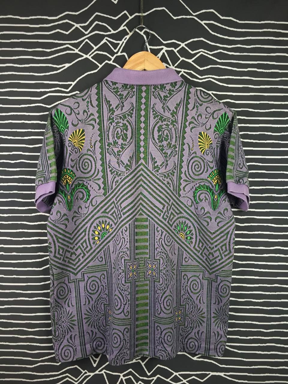 Mizuno Vtg Mizuno All Over Print Patterned Polo Tee Size US L / EU 52-54 / 3 - 5 Thumbnail