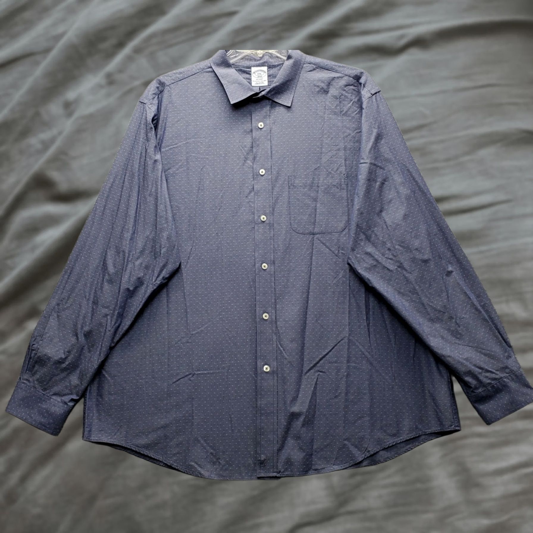 Brooks Brothers Brooks Brothers Regent Shirt Mens XXL Blue Polka Dot Long Sleeve Collared Regular Fit Button-Up Shirt Size US XXL / EU 58 / 5 - 1 Thumbnail