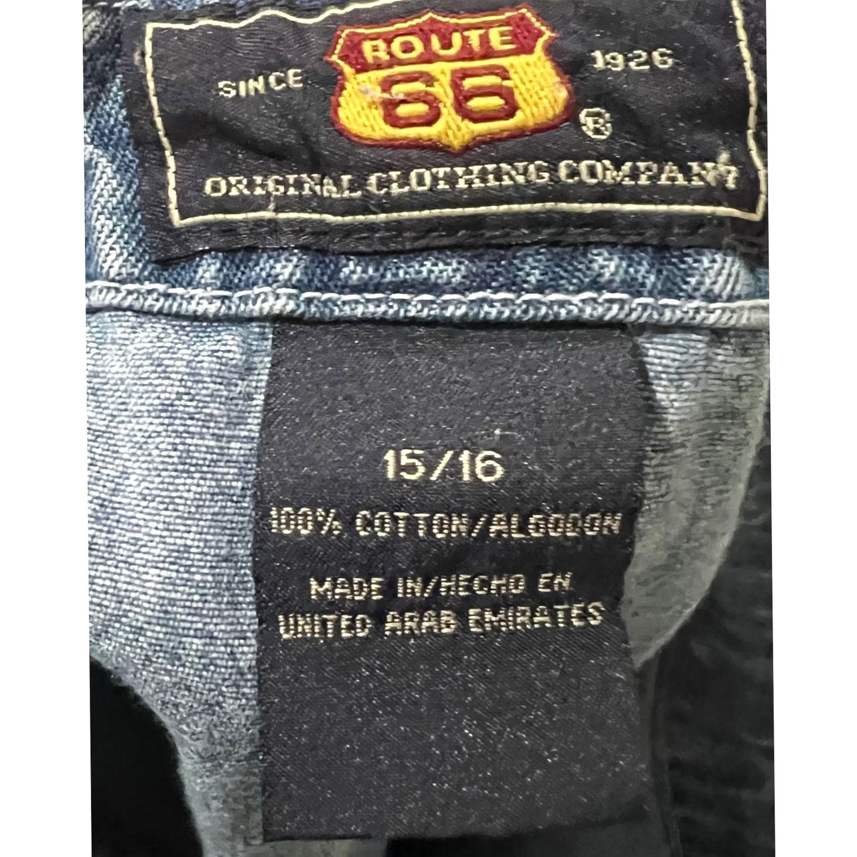 Route 66 VINTAGE Route 66 Denim Mini Skirt Skirt Women Juniors 16 Blue Y2K Patch Pockets Drawstring Cotton 90s Bohemian American Short"} Size 38" / US 16 / IT 52 - 5 Thumbnail