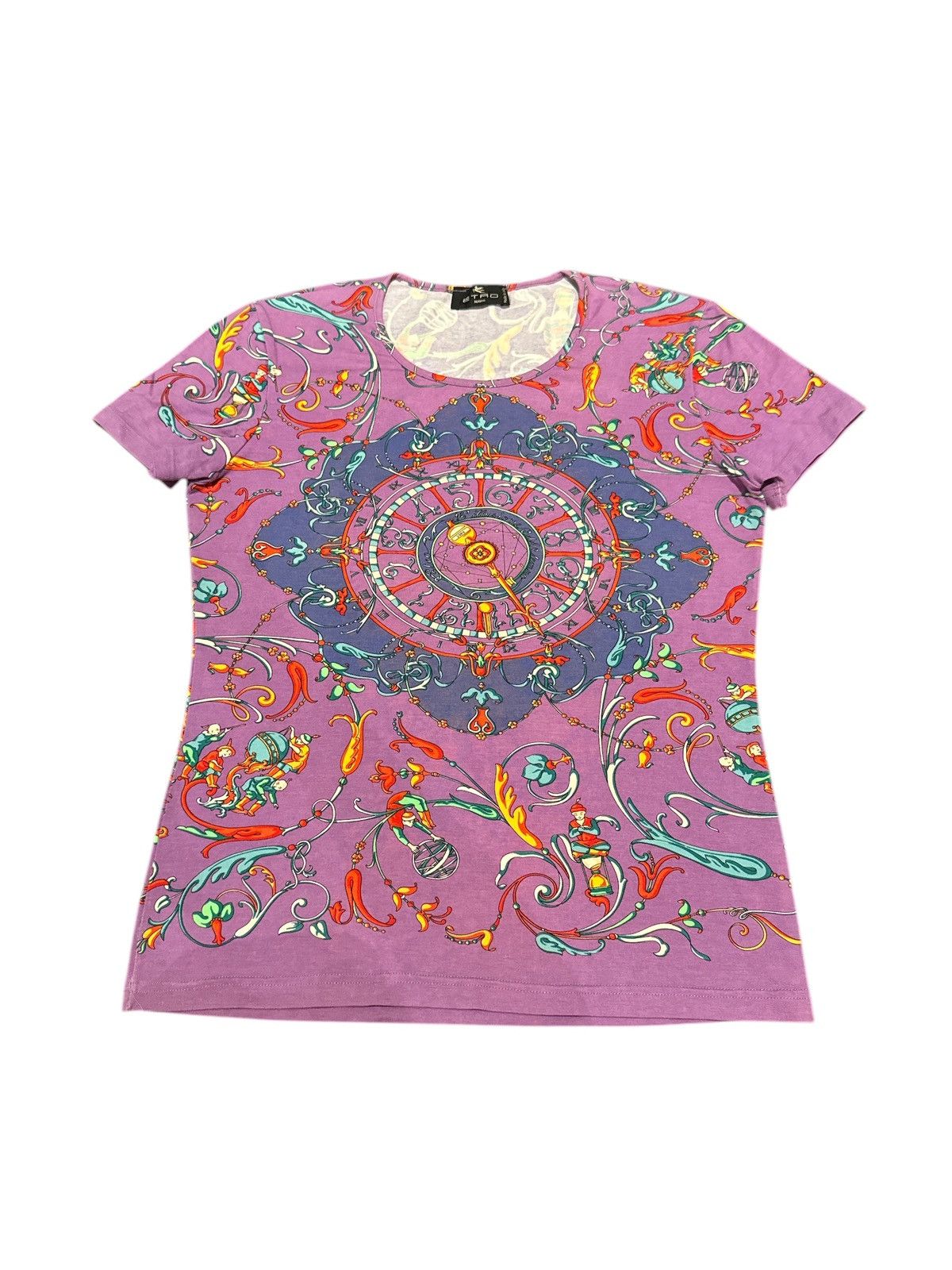 Etro × Vintage ETRO L'ILLUSIONE DEL TEMPO COTTON SHIRT TOP Size S / US 4 / IT 40 - 1 Thumbnail