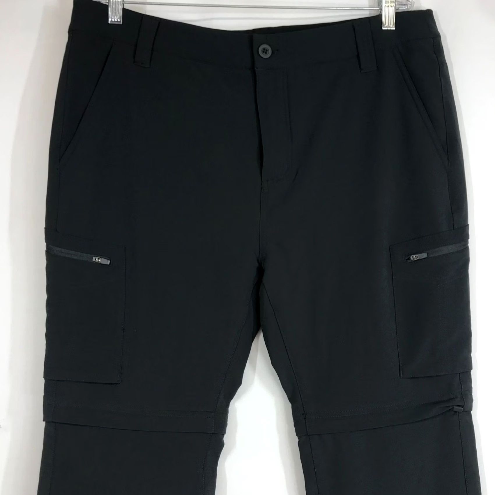 Kyodan KYODAN Mens 36 Black Polyester Blend Cargo Pants Hiking Camping Convertible Size US 36 / EU 52 - 2 Thumbnail
