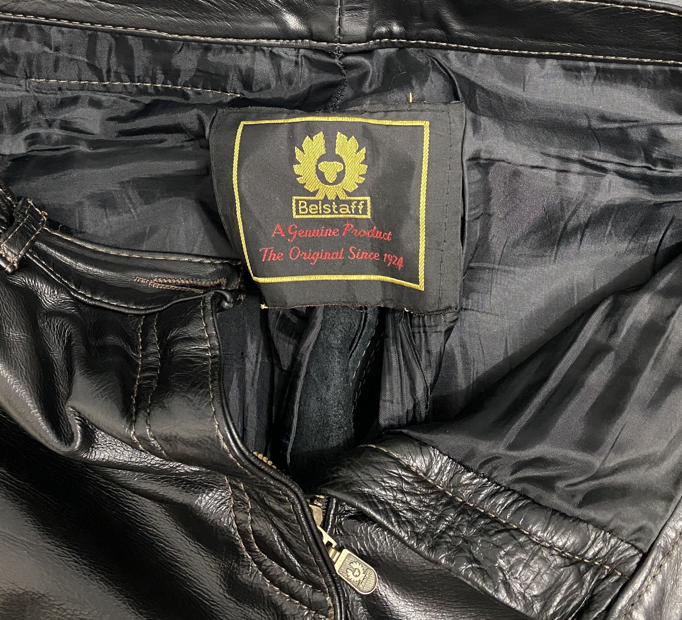 Belstaff Belstaff Black Prince Leather Pants Motorcycle Trousers 44 Size 30" / US 8 / IT 44 - 13 Thumbnail