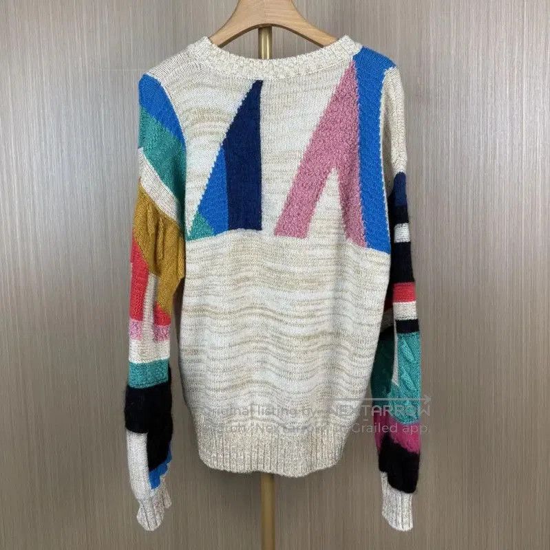 Chanel Chanel Colorblock Cashmere Sweater for Women . Size L / US 10 / IT 46 - 2 Thumbnail