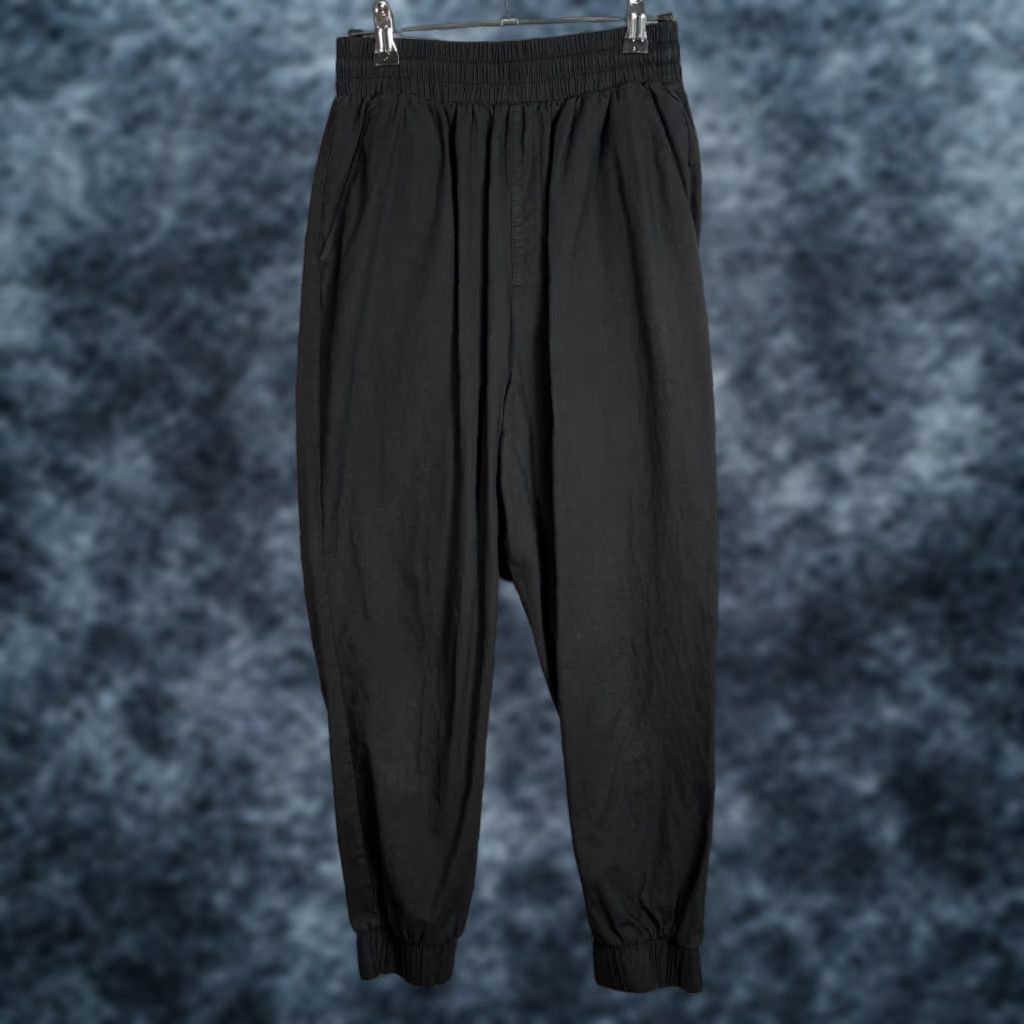 BB Dakota BB Dakota Steve Madden Womens Size Small Black Cotton Jogger Pants - Tapered Leg, Flat Front, High Rise, Casual Size 28" / US 6 / IT 42 - 1 Thumbnail