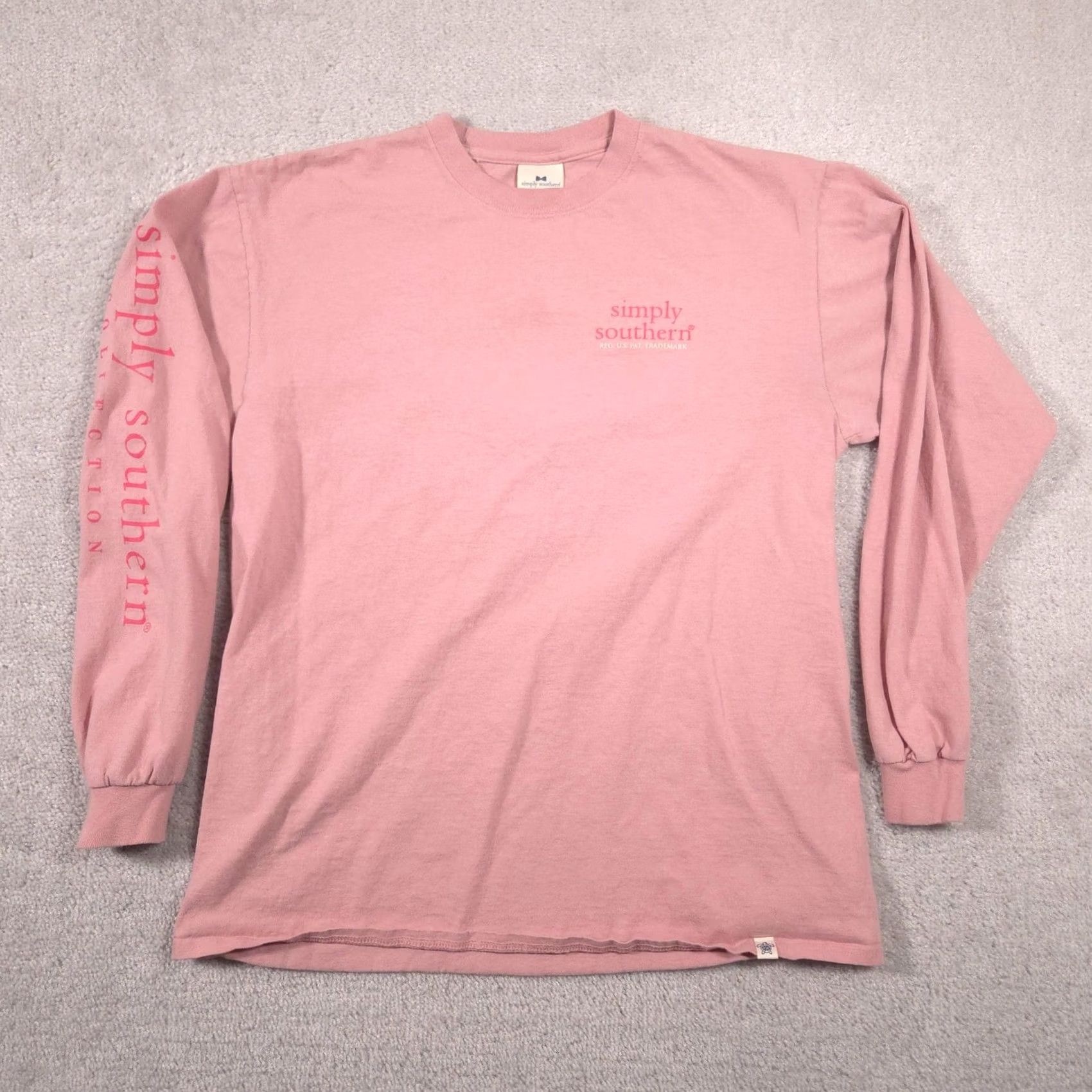 Pinko Simply Southern Shirt Womens Large Pink Tacos Cant Fix Long Sleeve Tee Top Size L / US 10 / IT 46 - 2 Thumbnail