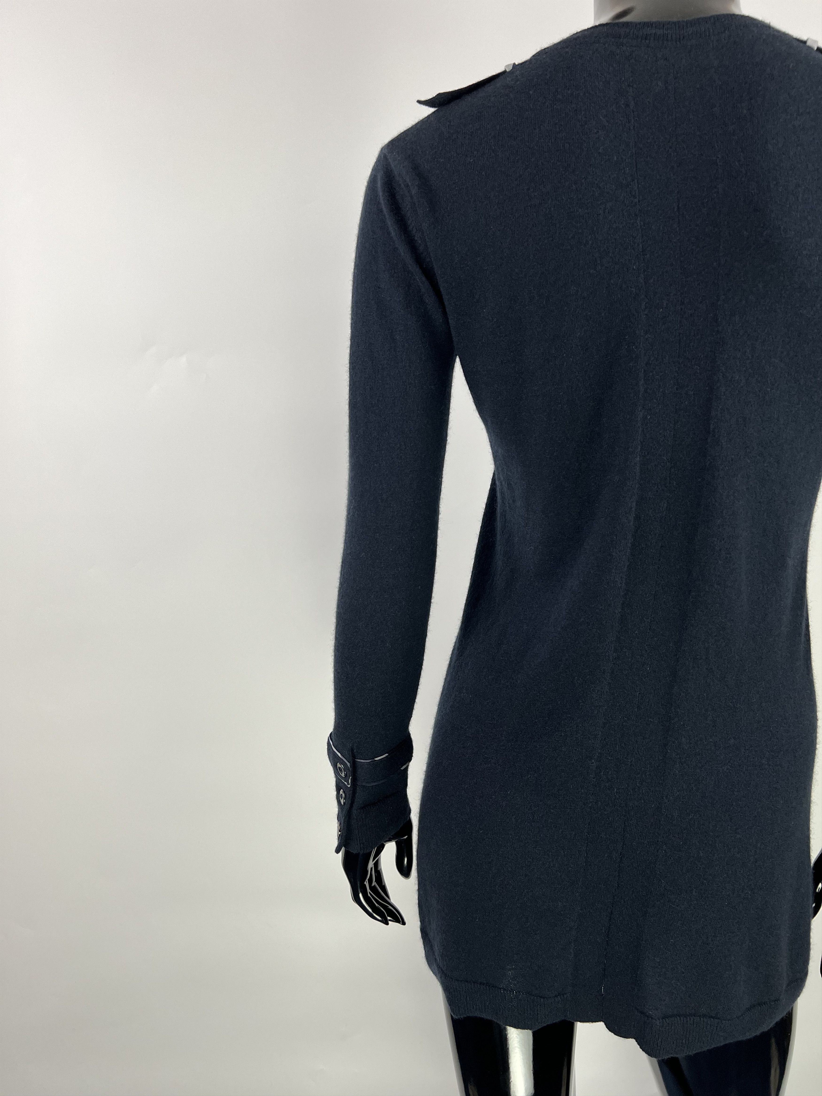 Burberry Burberry Women's Navy Blue Wool Cardigan Size XS Size XS / US 0-2 / IT 36-38 - 3 Thumbnail