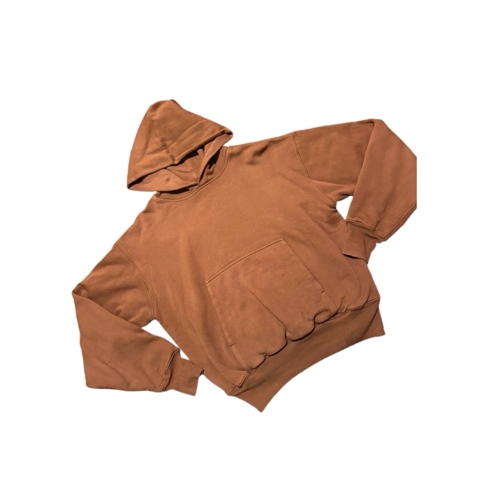 Gap Yeezy YZY Gap Double Layered Pullover Crop Perfect Hoodie Mens S Brown Size US S / EU 44-46 / 1 - 3 Thumbnail