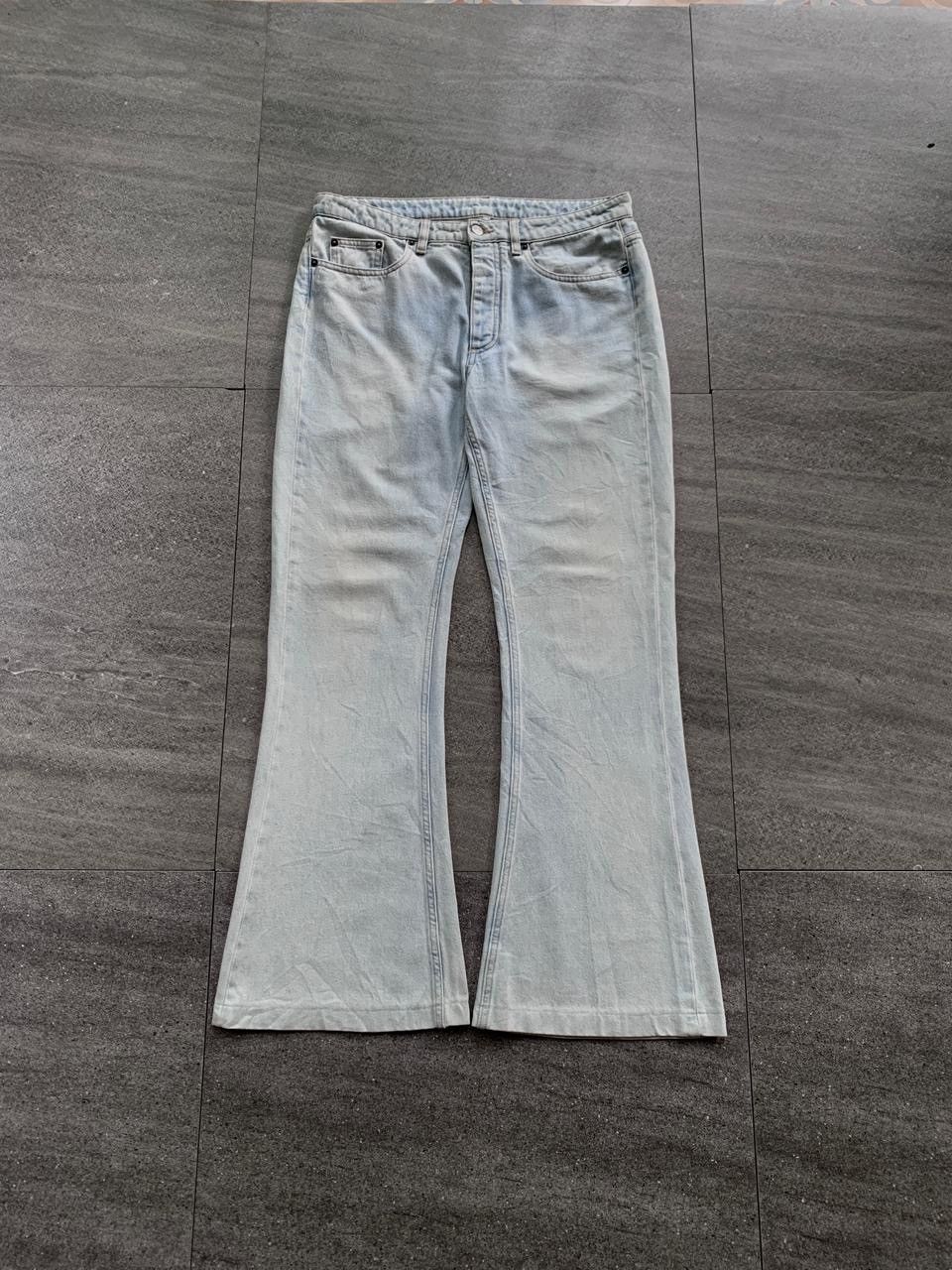 Maison Margiela FREE TAX! MM6 Flared Light Wash Denim Jeans Size US 29 - 1 Thumbnail