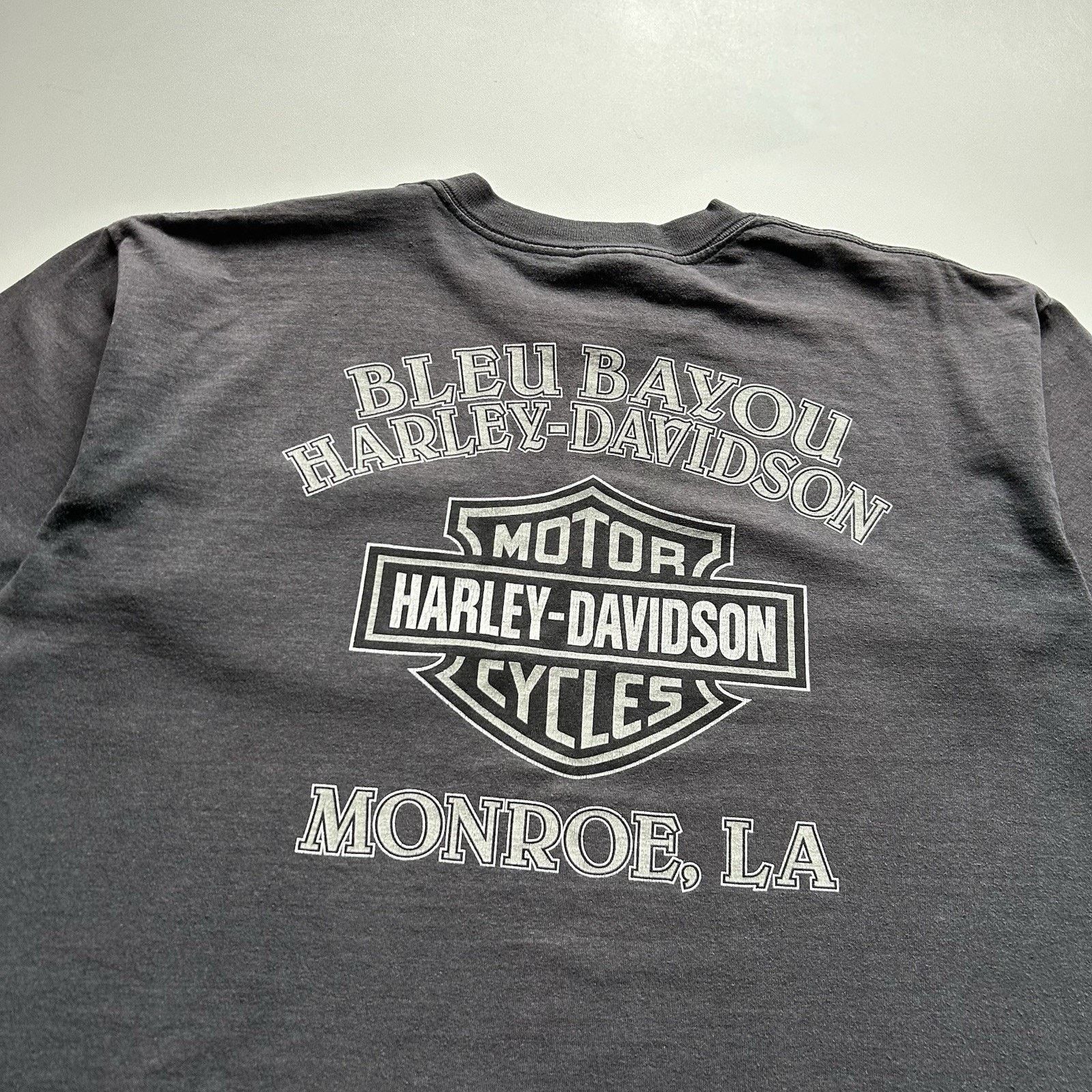 Harley Davidson Vintage Harley Davidson Pocket Shirt XL Y2K Motorcycle Faded Size US XL / EU 56 / 4 - 4 Thumbnail
