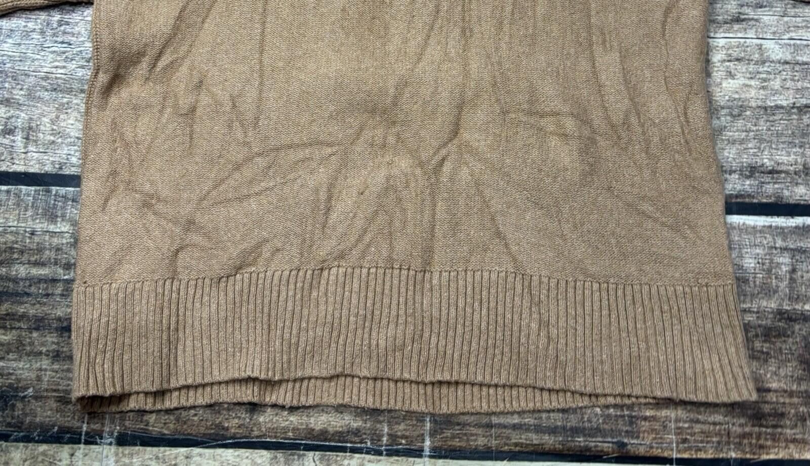 Gap Gap Sweater Mens Medium Fisherman Knit Cotton Wool Blend Tan Size US M / EU 48-50 / 2 - 7 Thumbnail