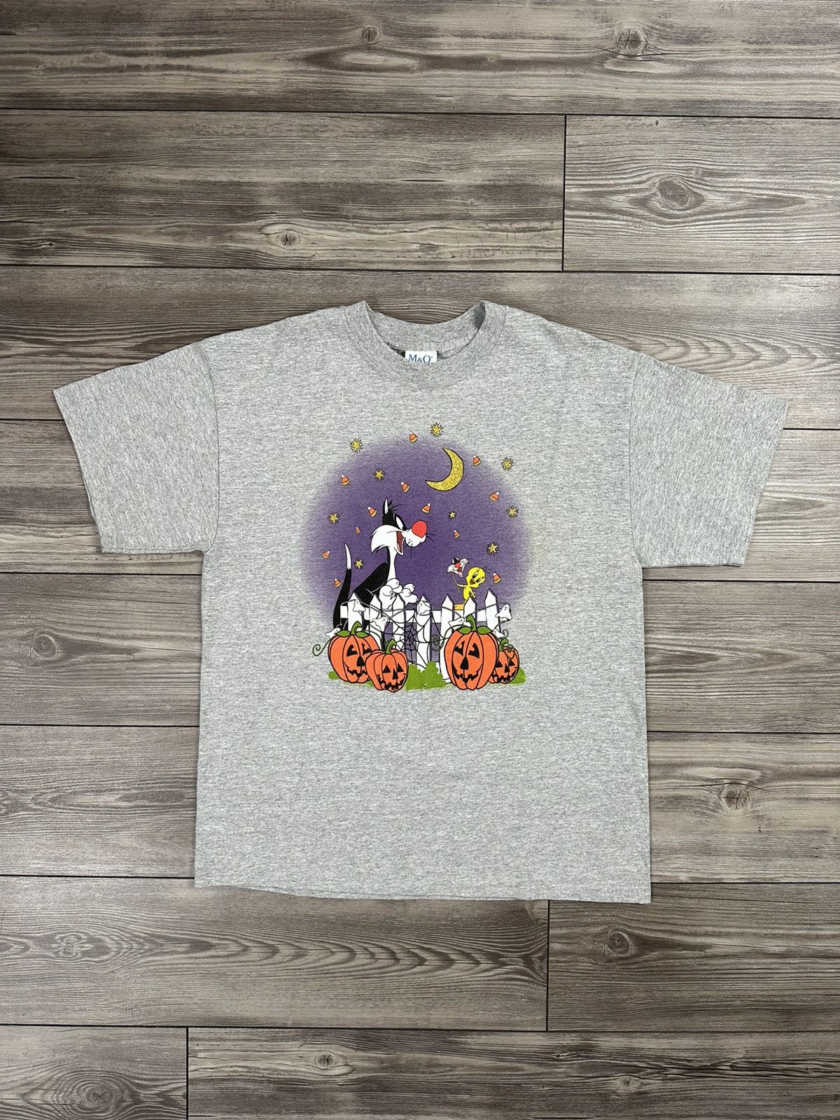 Vintage Y2K Looney Tunes Sylvester & Tweety Halloween T Shirt Size US L / EU 52-54 / 3 - 1 Thumbnail