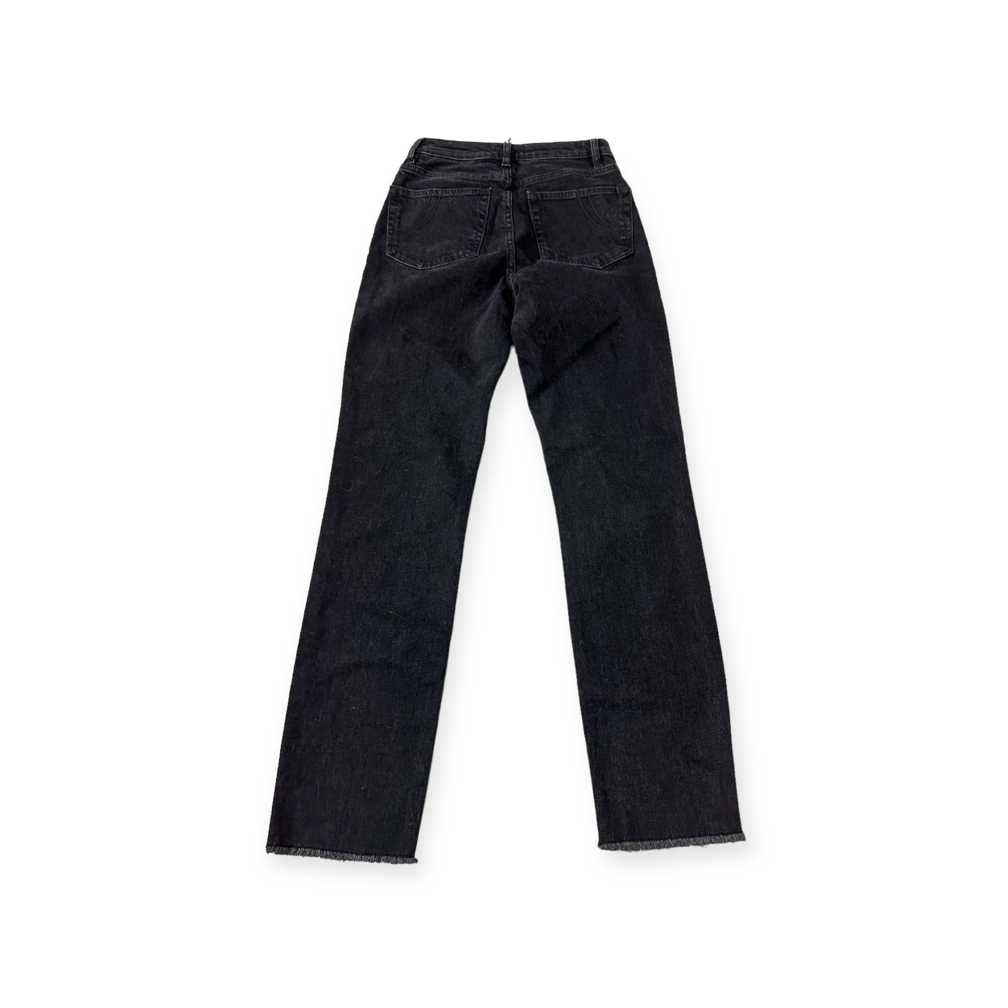 Maje Maje Straight Jeans with Patch, Gray, Size 34 EU, NWT Size 25" / US 0 / IT 36 - 6 Thumbnail
