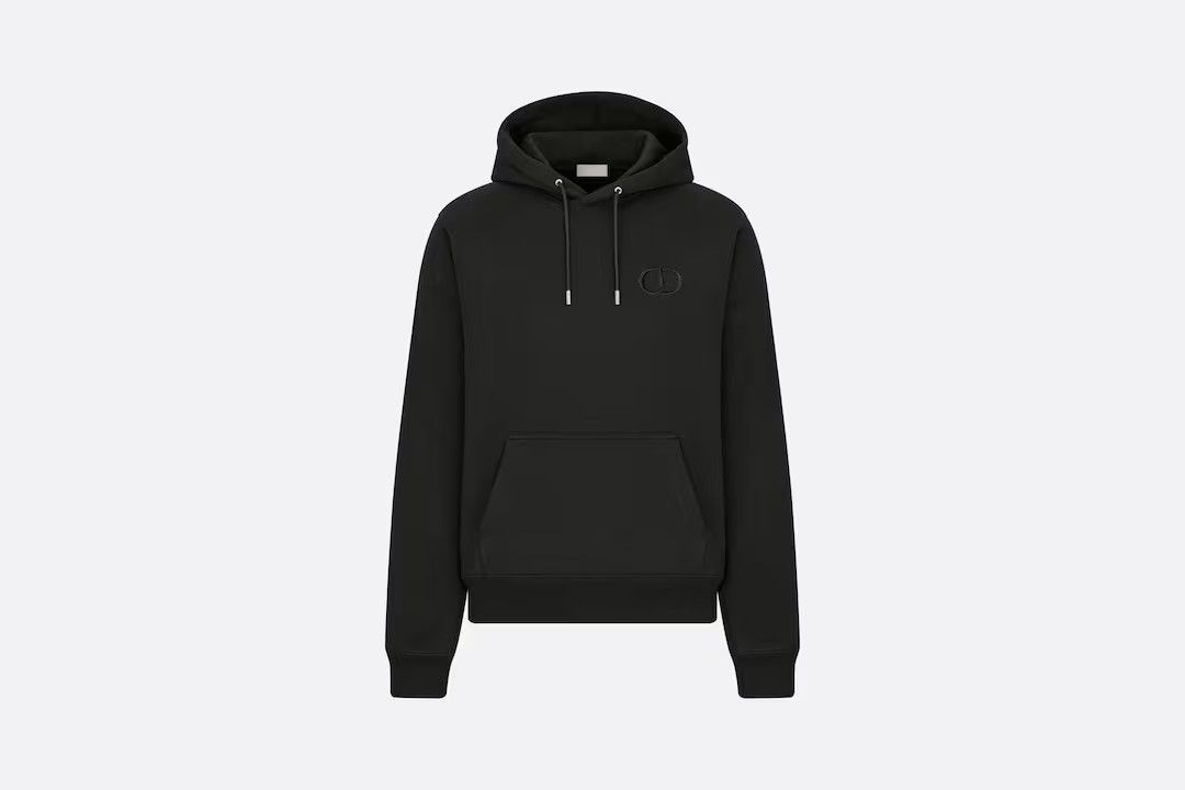 Dior｜HOOD/ZIP-UP (113J698A0531 888) DIOR SS21 Embroidered Logo Pattern Gray 113J698A0531-C888