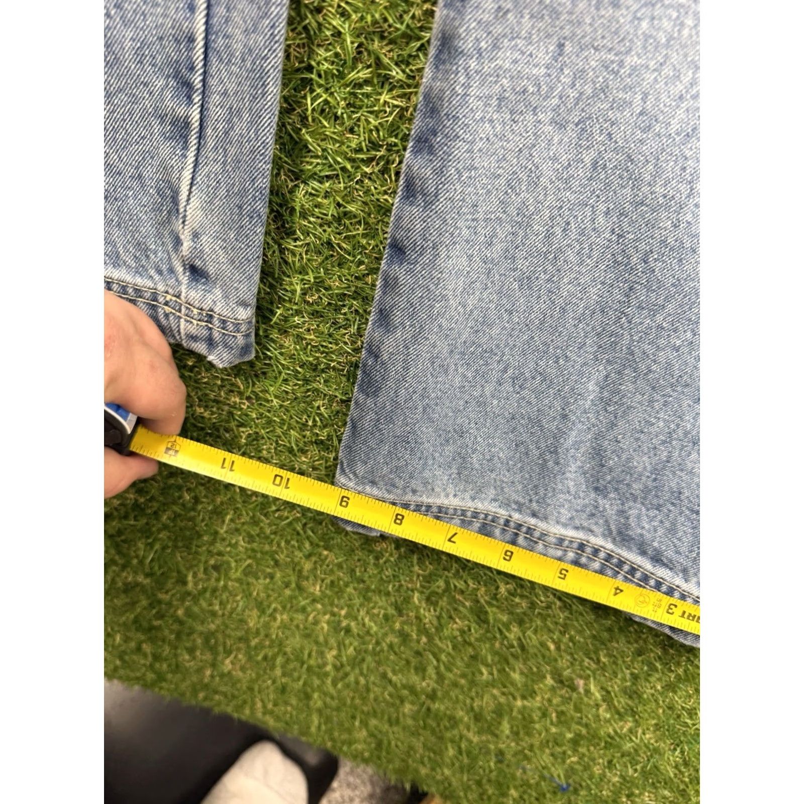 Rocawear VINTAGE Rocawear Jeans Baggy 90s Grunge Hip Hop Punk Jnco 98s Wide-Leg Mens 36x34 Blue Denim Cotton Blend Stone Wash Light 5-Pocket Relaxed Size US 36 / EU 52 - 5 Thumbnail