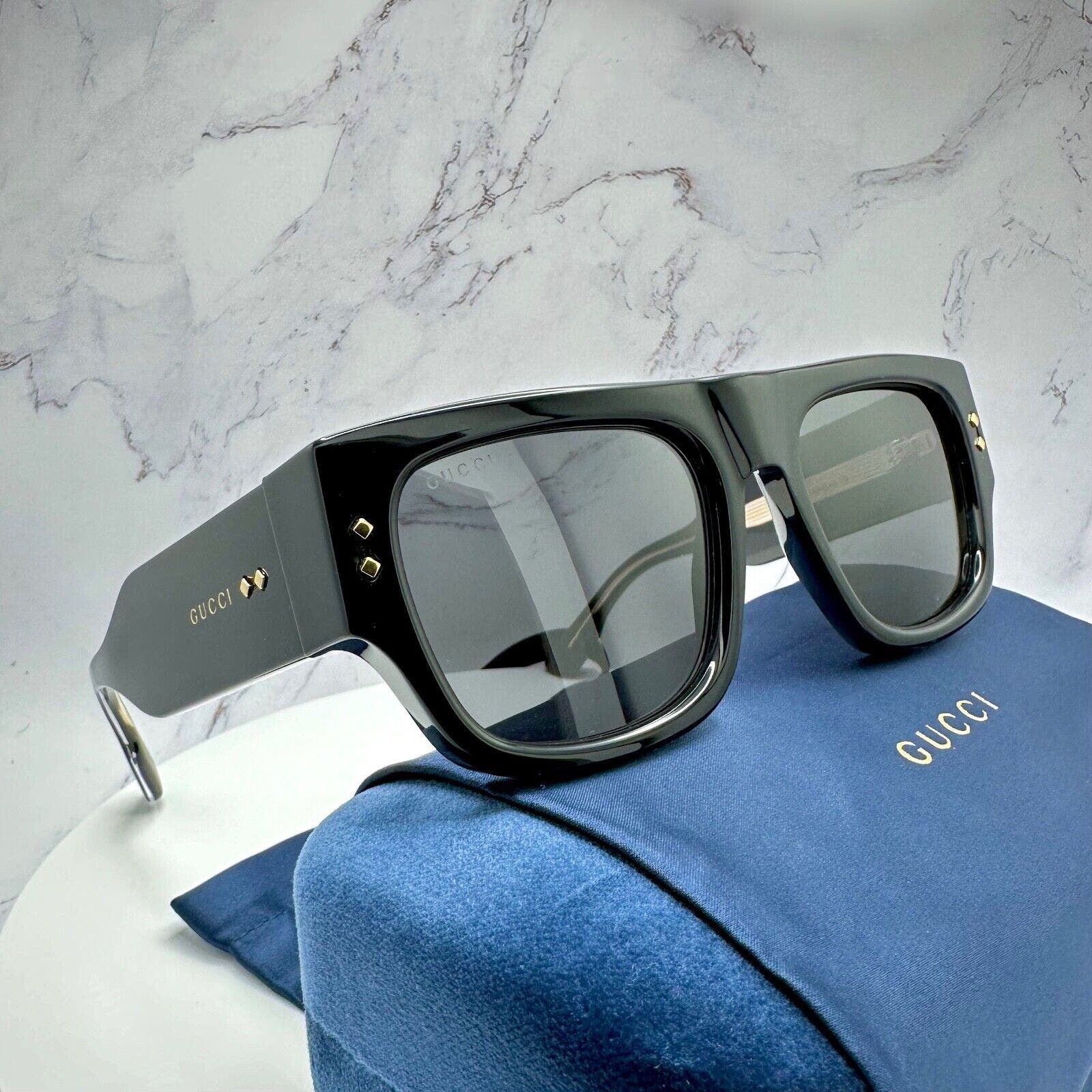 Gucci GG1492S 007 Black Grey Sunglasses