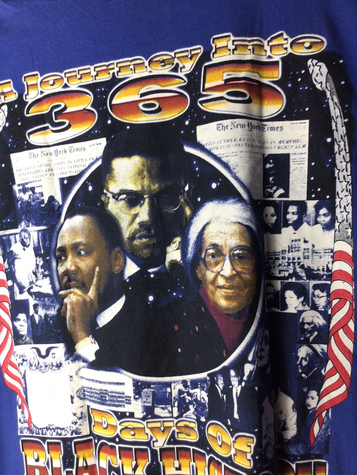 Rap Tees × Vintage Black History 00's Dr.Martin,Malcolm X Size US XL / EU 56 / 4 - 5 Thumbnail