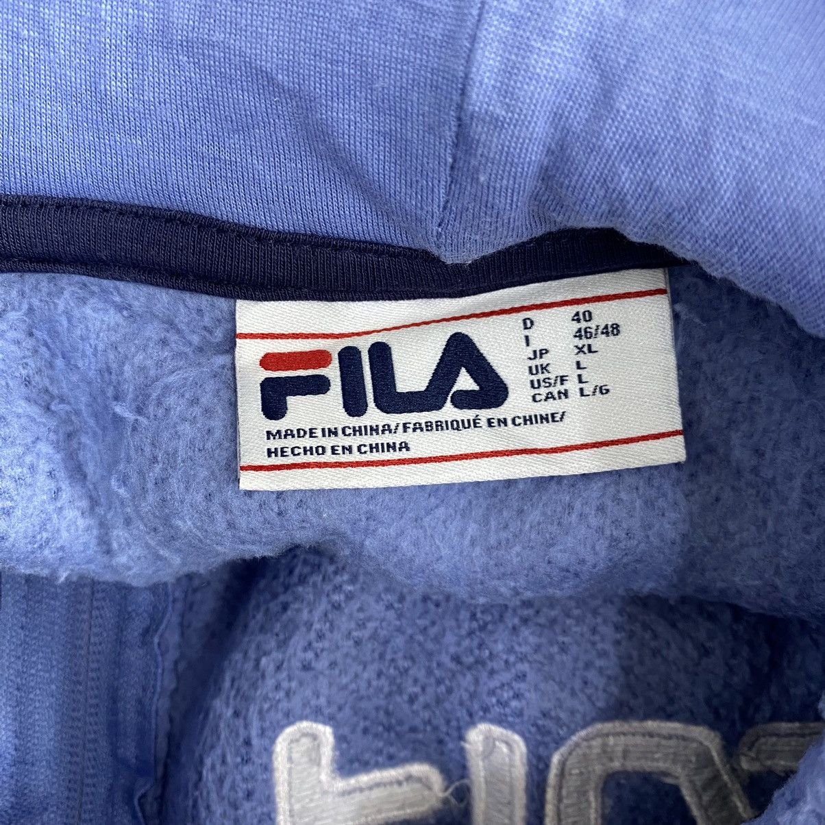 Fila FILA Deep Pile Sherpa Blue Full Zipper Hoodie Size US L / EU 52-54 / 3 - 5 Thumbnail