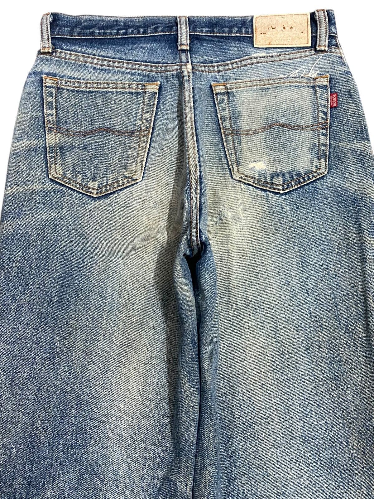 Vintage Vintage Bobson Japan Blue Wash Distressed Loose Jeans Size US 29 - 4 Thumbnail