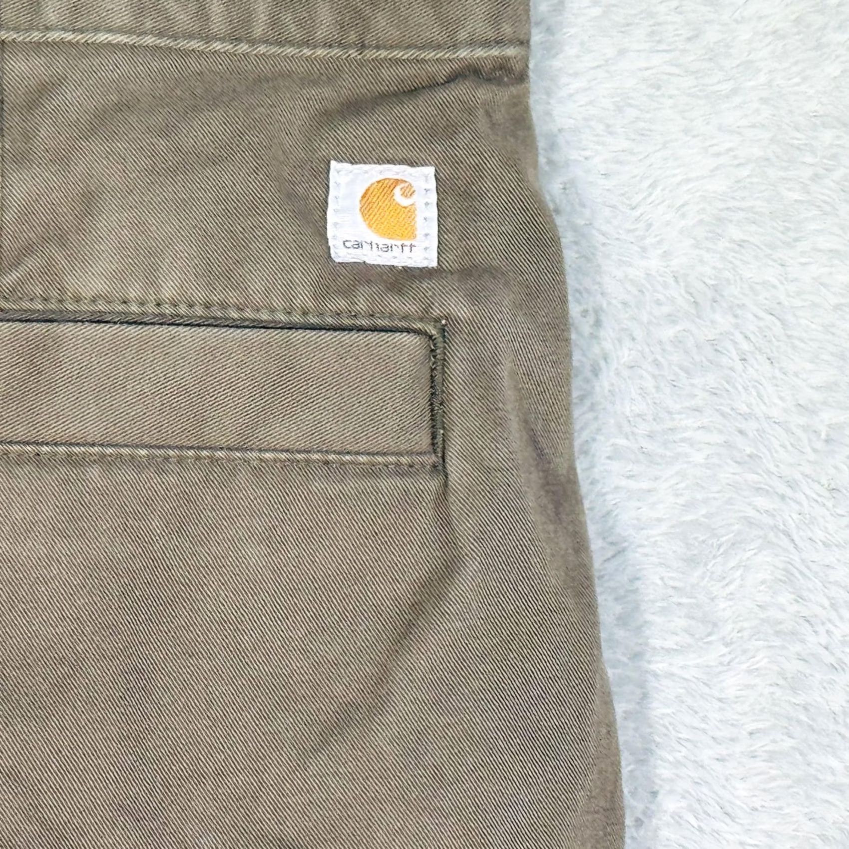 Carhartt Carhartt Mens Pants 38x34 Brown Relaxed Straight Cotton Zip Fly Workwear Utility Jeans Mens Size US 38 / EU 54 - 3 Thumbnail