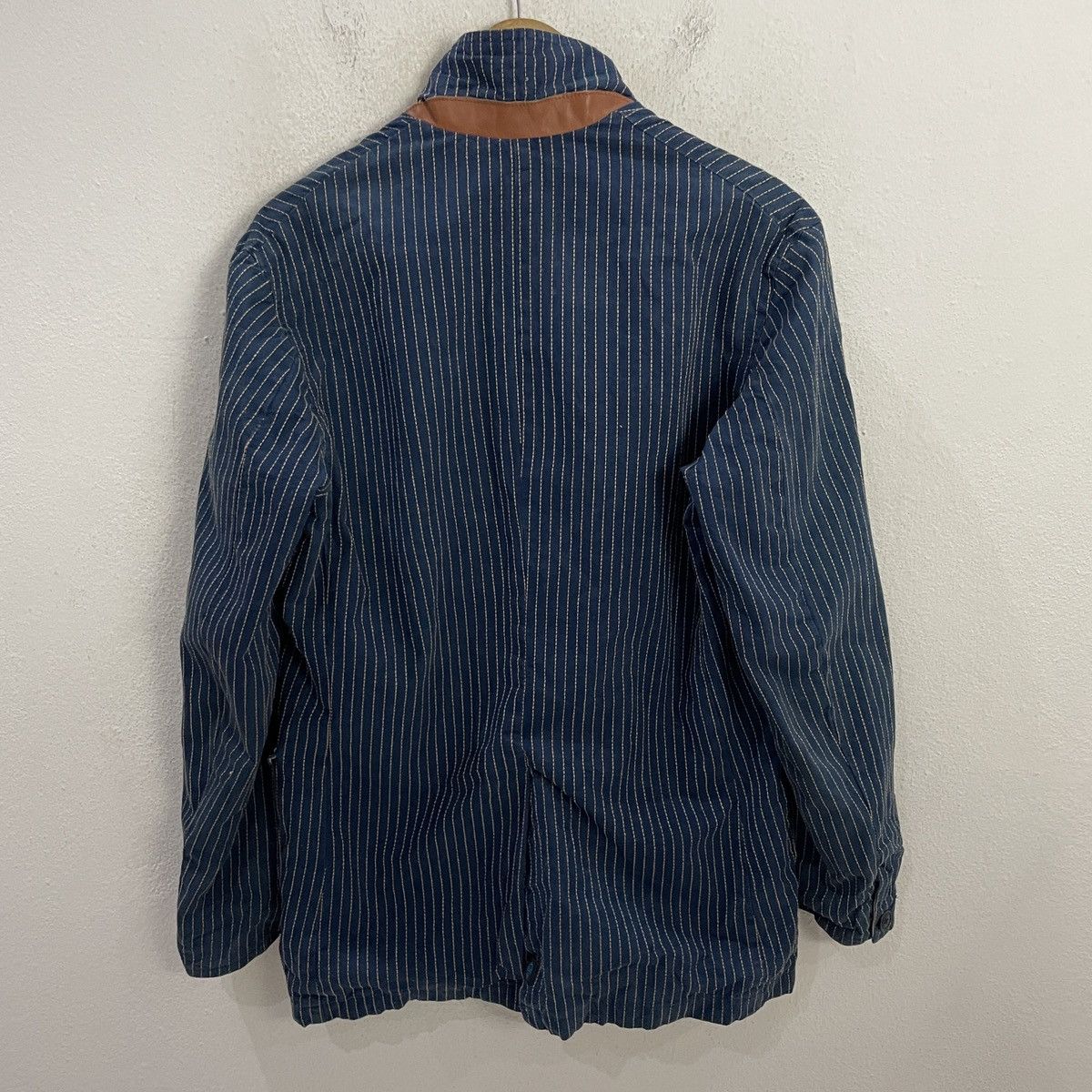 Indigo Vintage Indigo Hickory Stripe Workwear Jacket Size US M / EU 48-50 / 2 - 8 Thumbnail
