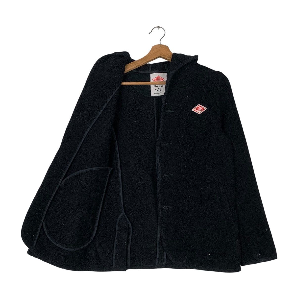 Danton Danton Hooded Wool Coat Size S / US 4 / IT 40 - 10 Thumbnail