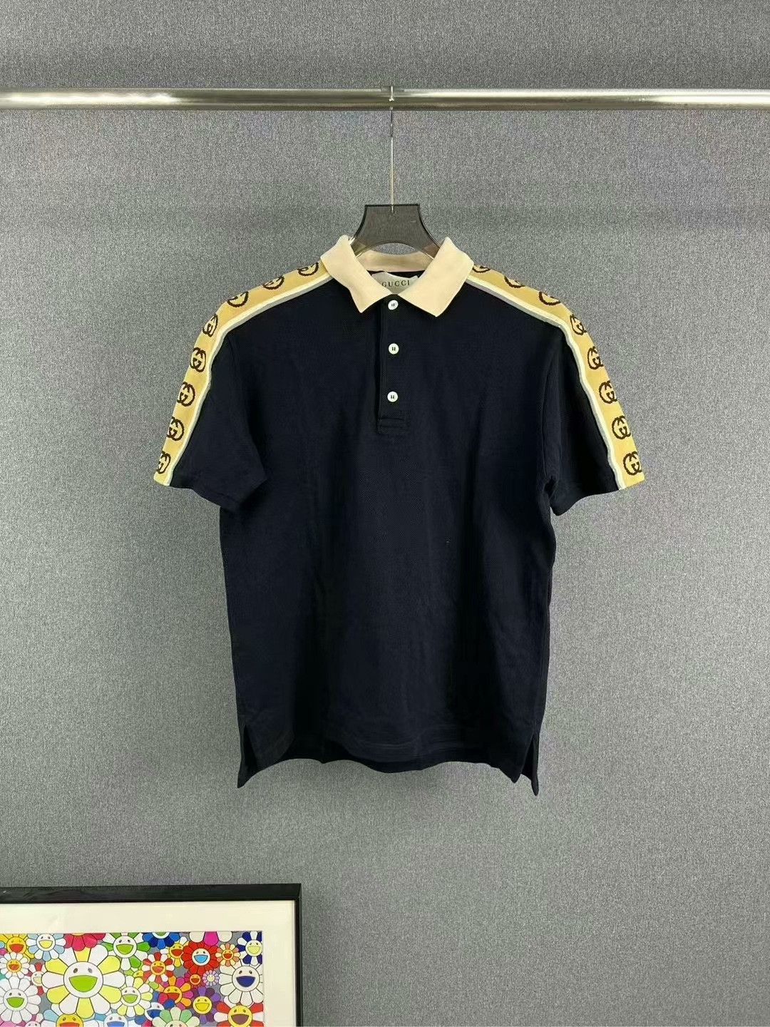 Gucci gucci short sleeve polo with arm logo Size US S / EU 44-46 / 1 - 1 Thumbnail