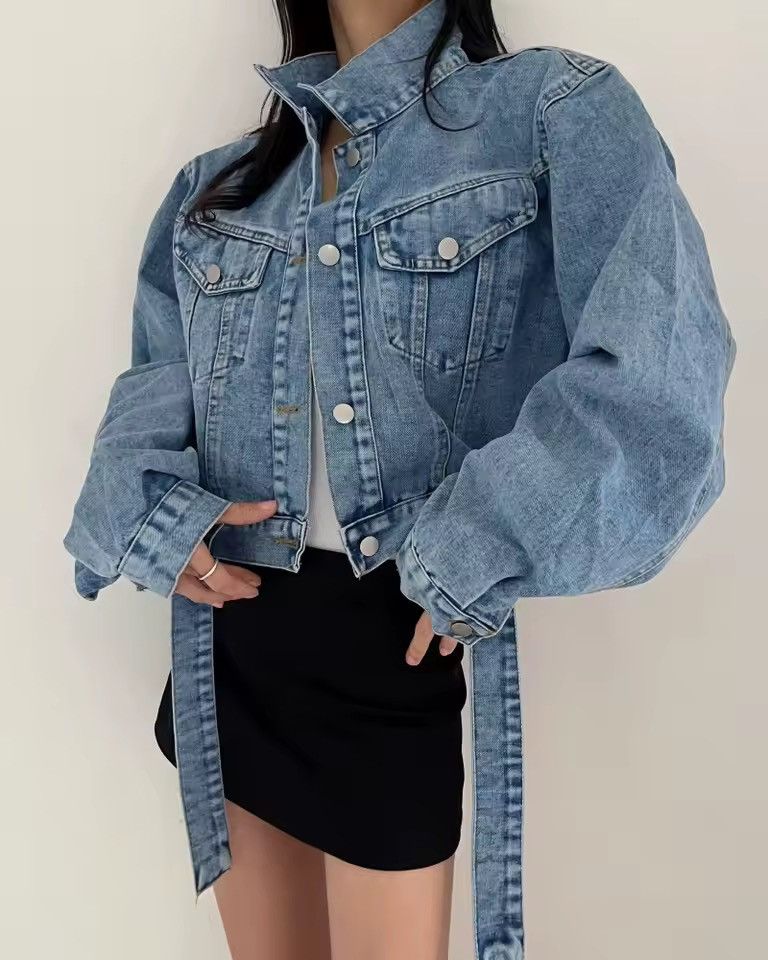 Other Streetwear Denim Loose Cropped Retro Jacket Size XS / US 0-2 / IT 36-38 - 1 Thumbnail