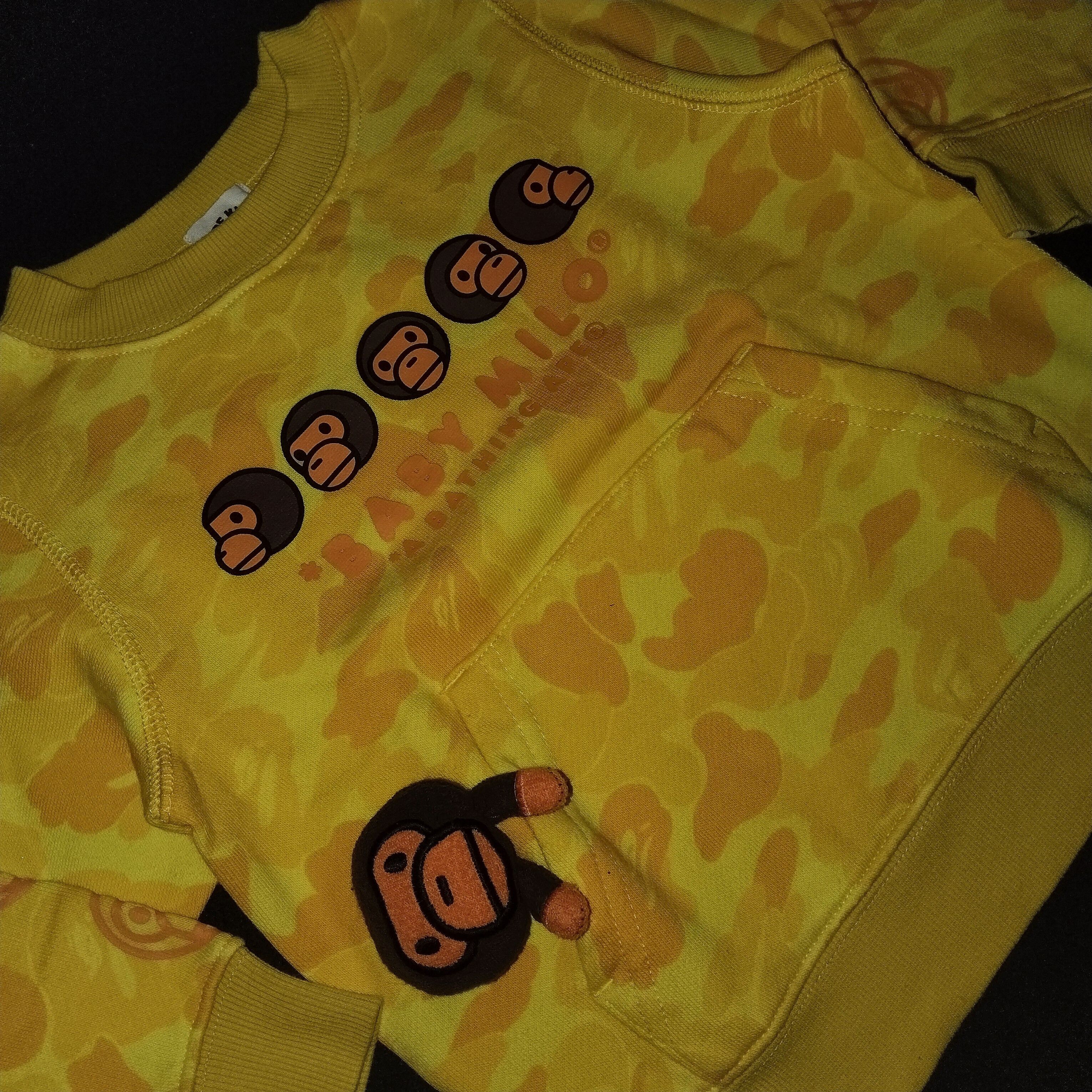 Bape Exclusive BAPE KIDS Store Baby Milo Camo Crewneck Plush Doll Size ONE SIZE - 2 Thumbnail