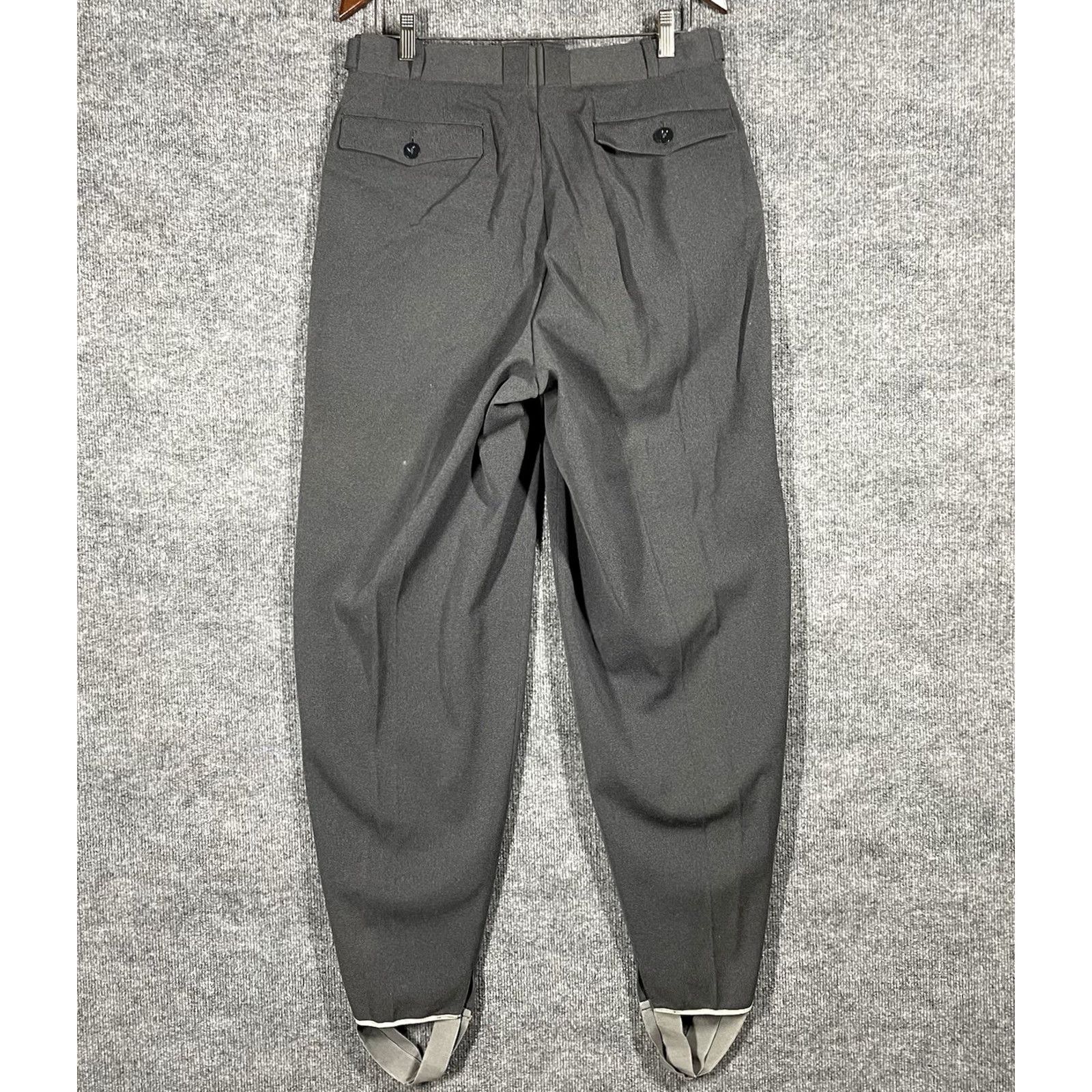 Vintage VINTAGE M43 Army Wool Trousers Pants 31x32 Men Gray 60s WWII Germany WWII M43 Trousers Mens Size US 31 - 6 Thumbnail