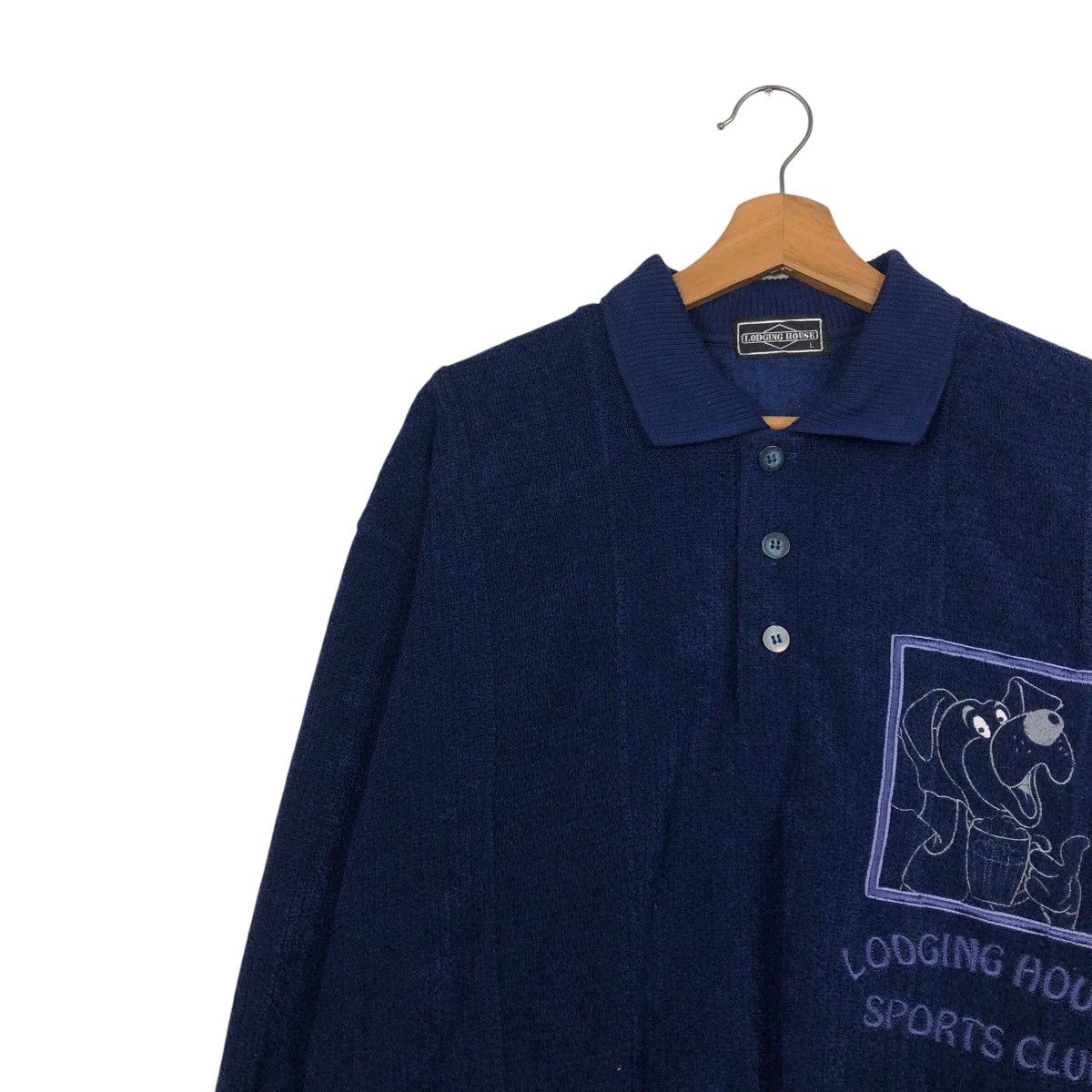 Cartoon Network × Japanese Brand × Vintage 📌Vintage Collar Sweatshirt Lodging House Logo Issey Miyake Size US L / EU 52-54 / 3 - 8 Thumbnail