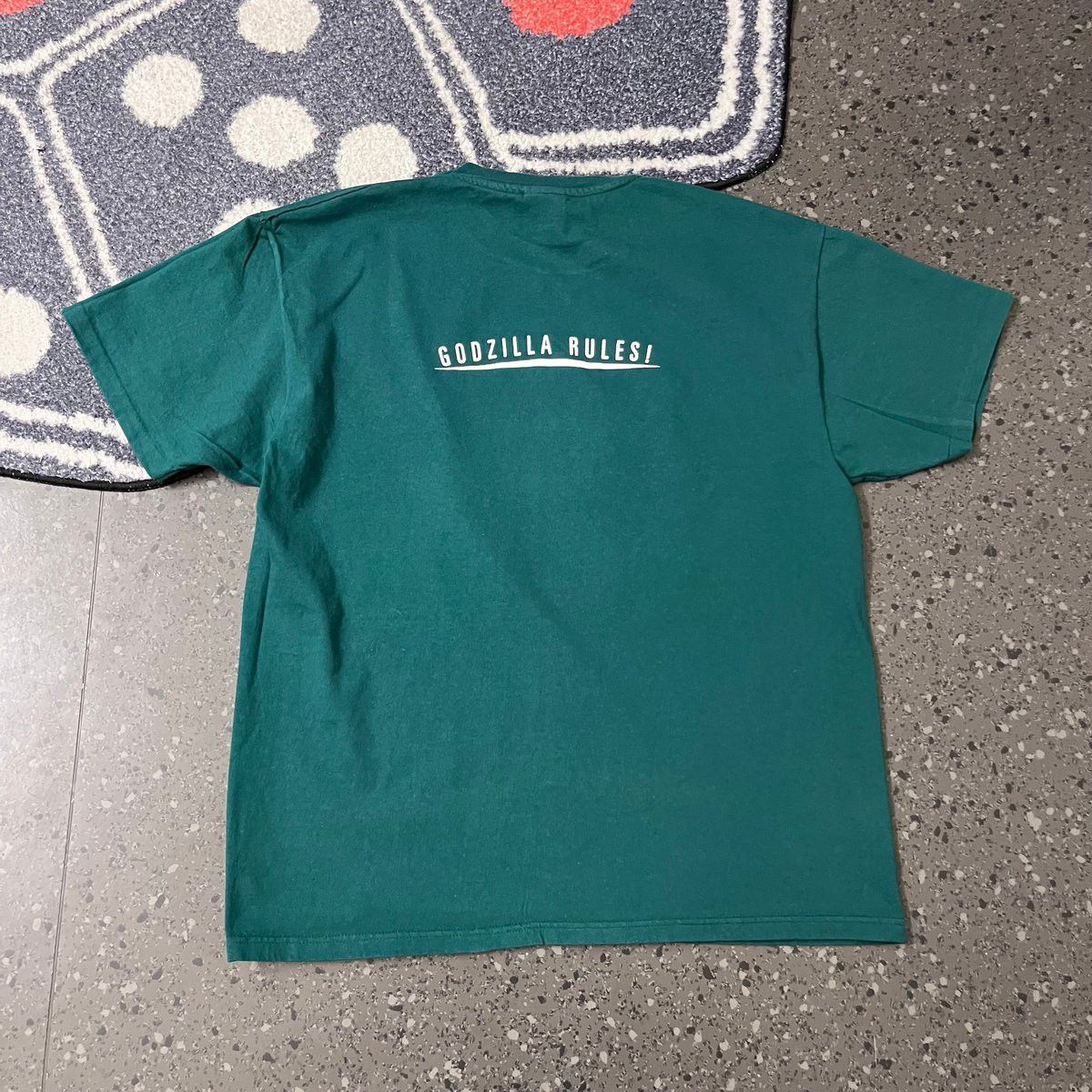Hanes Vintage single stitch Godzilla Rules! Green T-Shirt Graphic Size US M / EU 48-50 / 2 - 4 Thumbnail