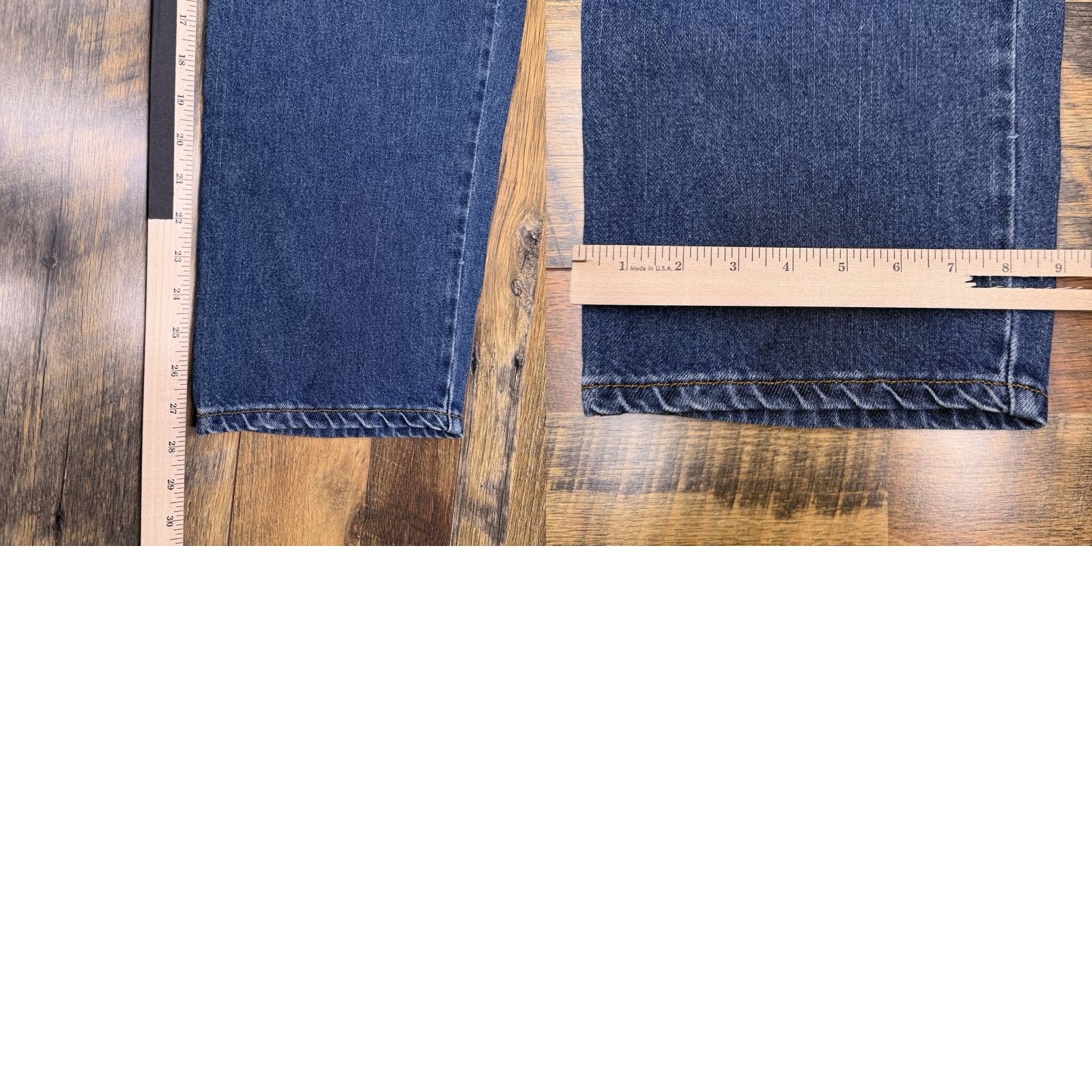 Levi's VINTAGE Levi's 550 Jeans Mens 36x29 Relaxed Tapered Mid Rise Blue Denim 5-Pocket Zipper Zip Belt Loops NWT Size US 36 / EU 52 - 9 Thumbnail