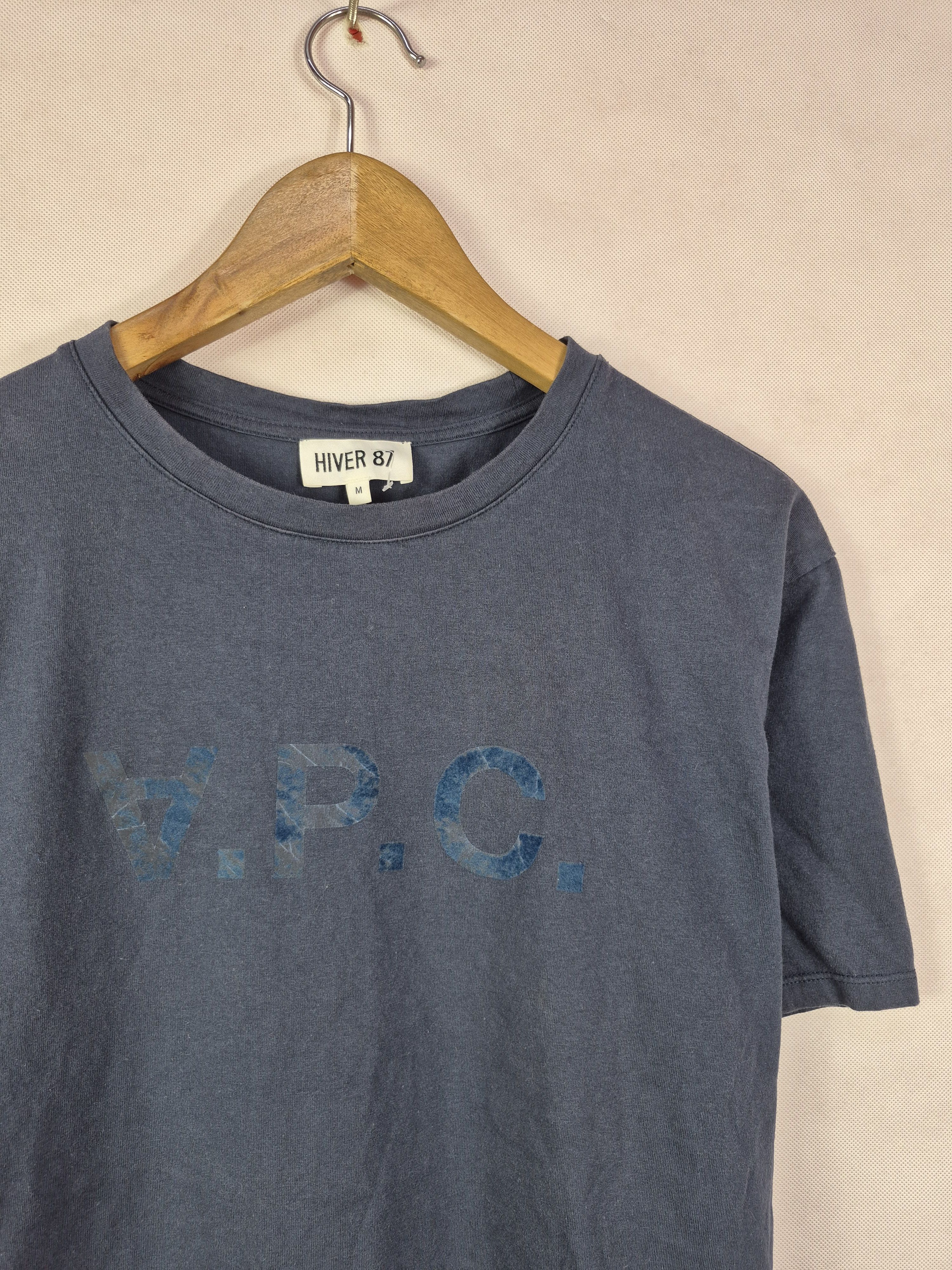 A.P.C. 🔥 APC Hiver 87 30th Anniversary Tee Velvet Spellout Size US L / EU 52-54 / 3 - 2 Thumbnail