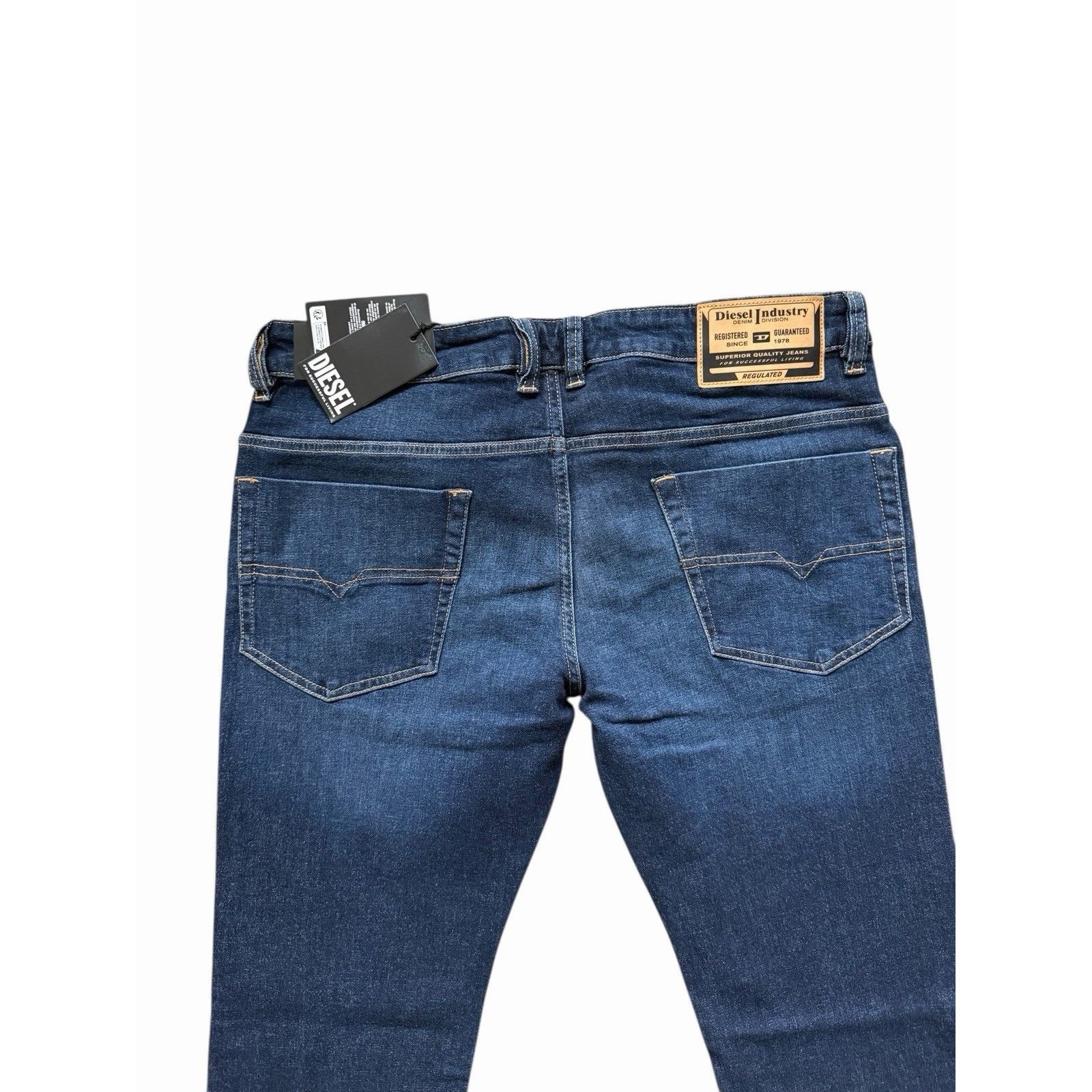 Diesel Diesel Mens Safado Straight Jeans RE065 Blue $195 Size 36/30 Size US 36 / EU 52 - 6 Thumbnail