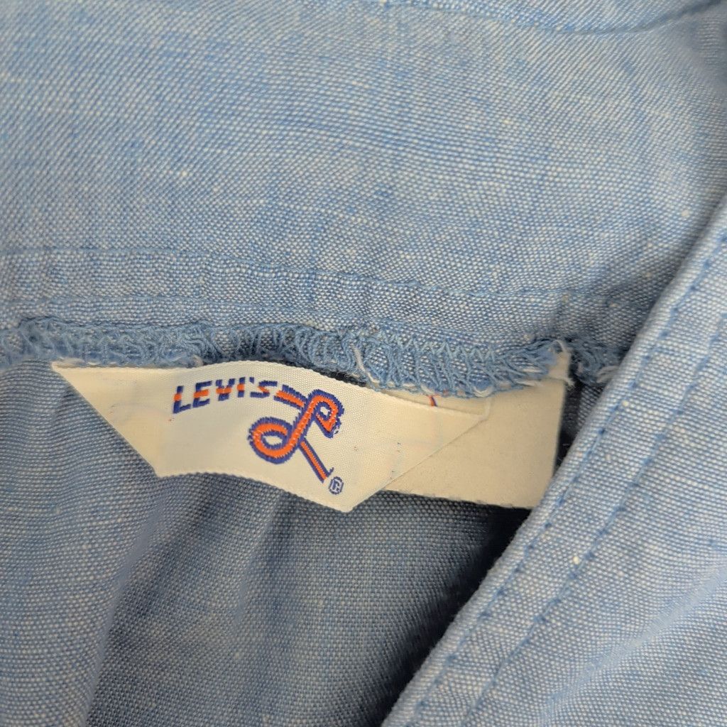 Levi's × Vintage 70's Levi's Chambray Peasant Top Size M / US 6-8 / IT 42-44 - 2 Thumbnail