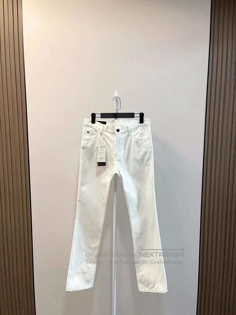 Gucci Gucci White Metal GG Casual Jeans. Size US 44 / EU 60 - 1 Thumbnail