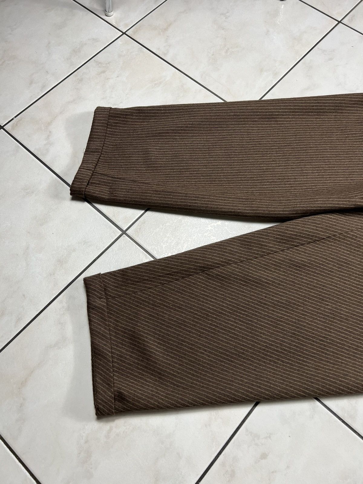 Vintage Vintage 60s Ettore Massari italian wool striped crease pants Size US 34 / EU 50 - 10 Thumbnail