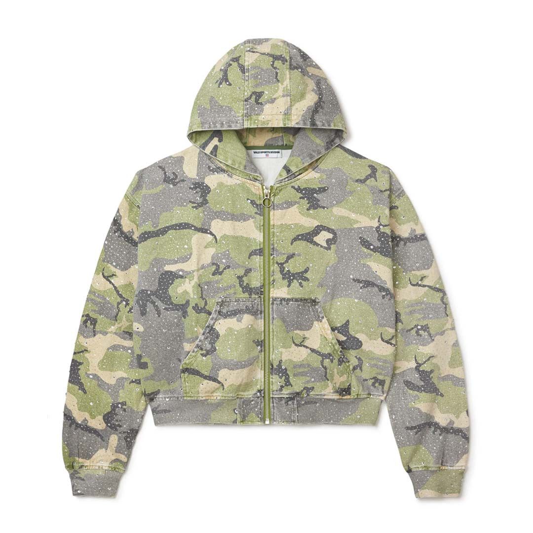 Vale Forever Crystal Camo Zip Up Work Jacket Size US S / EU 44-46 / 1 - 1 Thumbnail