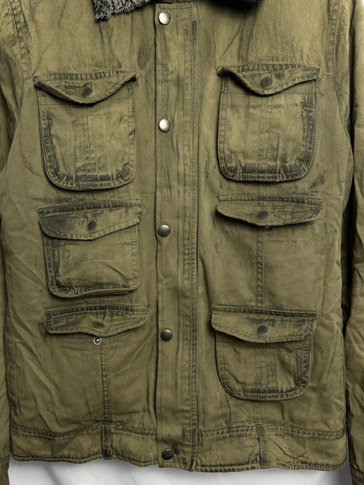 14th Addiction × KMRii × Yasuyuki Ishii EASY RIDERS BLUEBOY INDUSTRY MULTIPOCKET FUR COLLAR JACKET Size US M / EU 48-50 / 2 - 4 Thumbnail