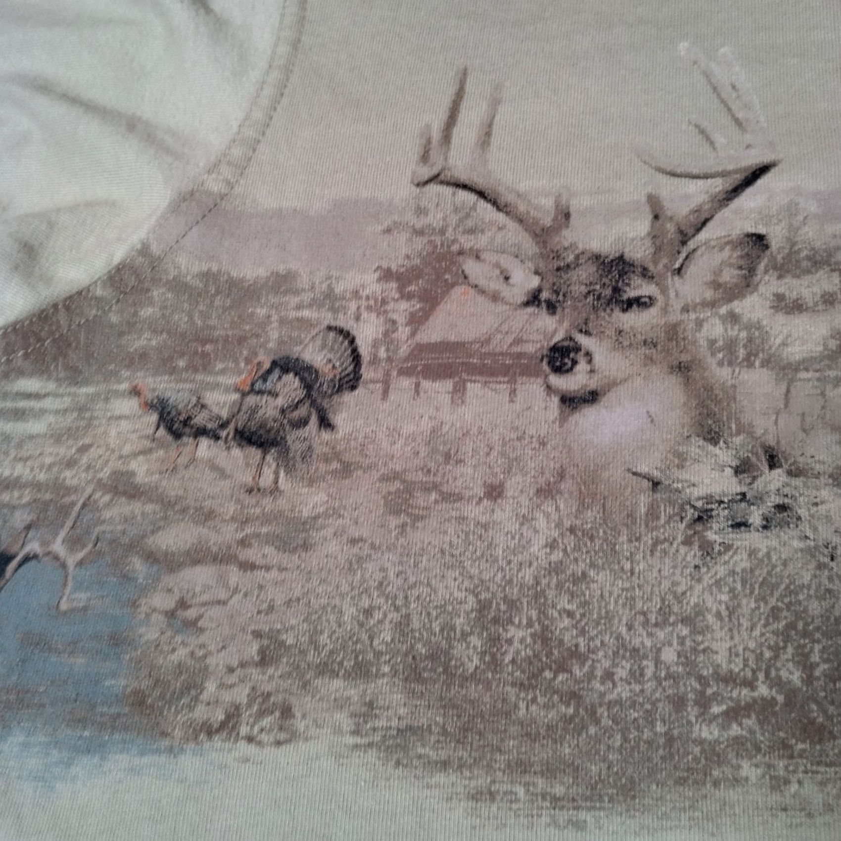 Vintage VINTAGE RedHead Henley Shirt Men XL Beige Animals Outdoors Hunting Buck Deer Turkey Campcore Size US XL / EU 56 / 4 - 6 Thumbnail