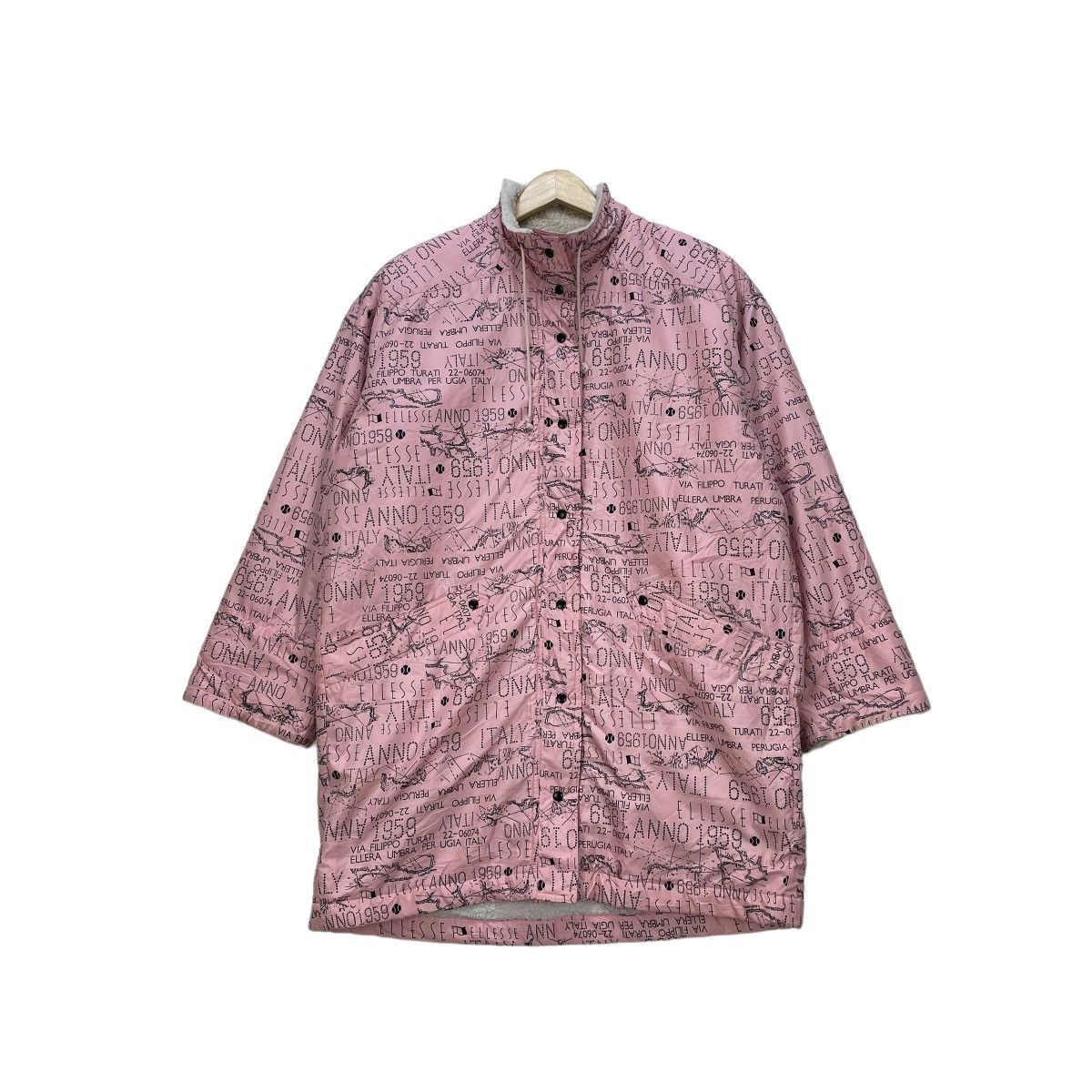 Ellesse × Vintage Vintage Ellesse Full Print Shearling Light Jacket Size M / US 6-8 / IT 42-44 - 1 Thumbnail