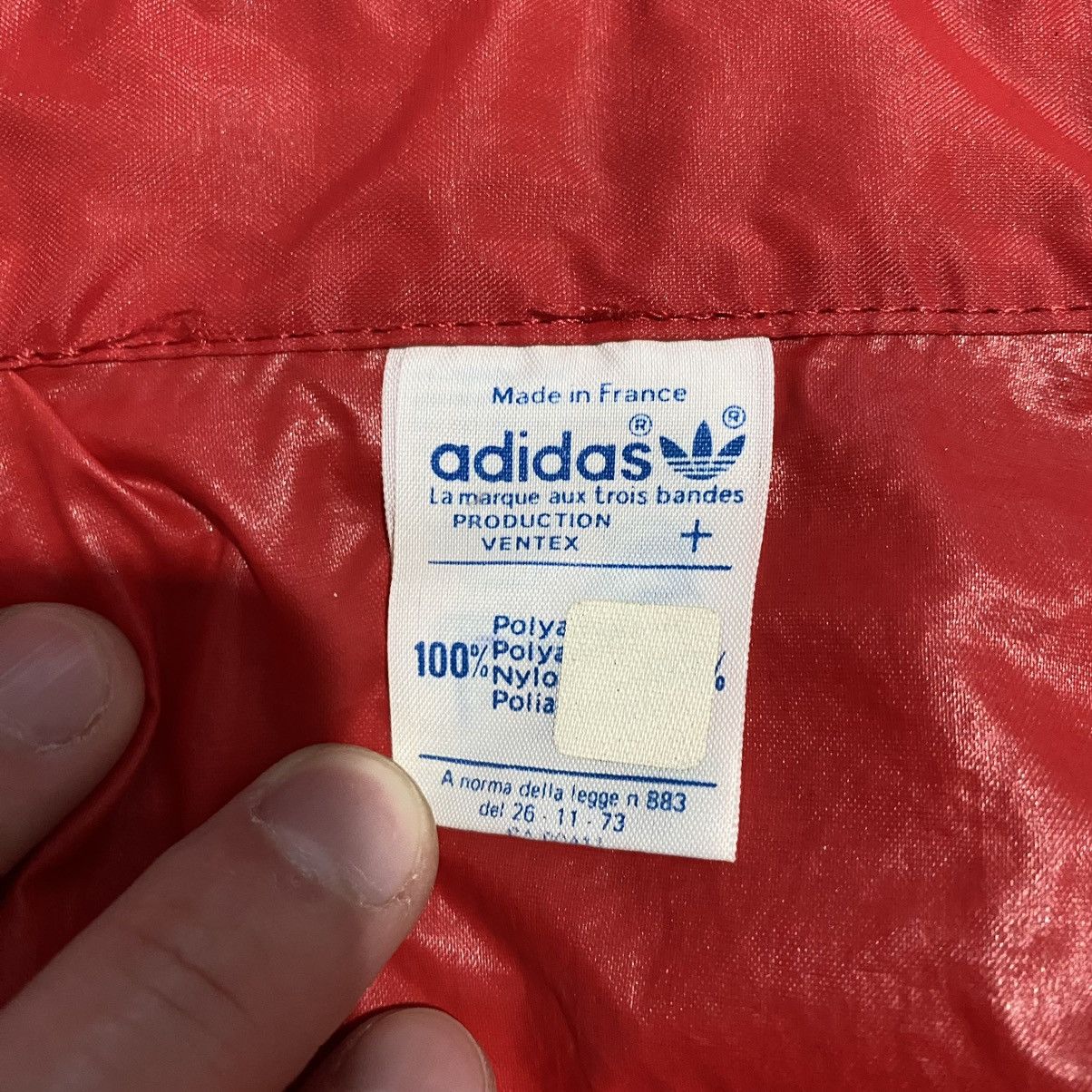 Vintage Rare Vintage 70’s Adidas Ventex Red Raincoat Fullzip Jacket Size US M / EU 48-50 / 2 - 9 Thumbnail