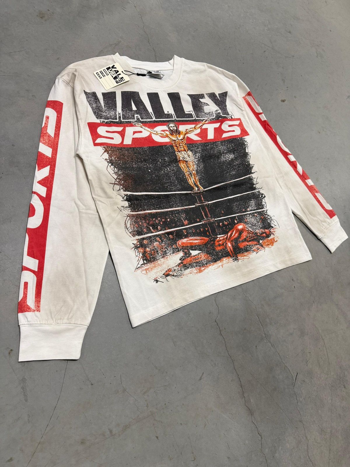 Vale Vale Forever Valley Dreams Jesus Hardy L/S Tee White Medium Size US M / EU 48-50 / 2 - 2 Thumbnail